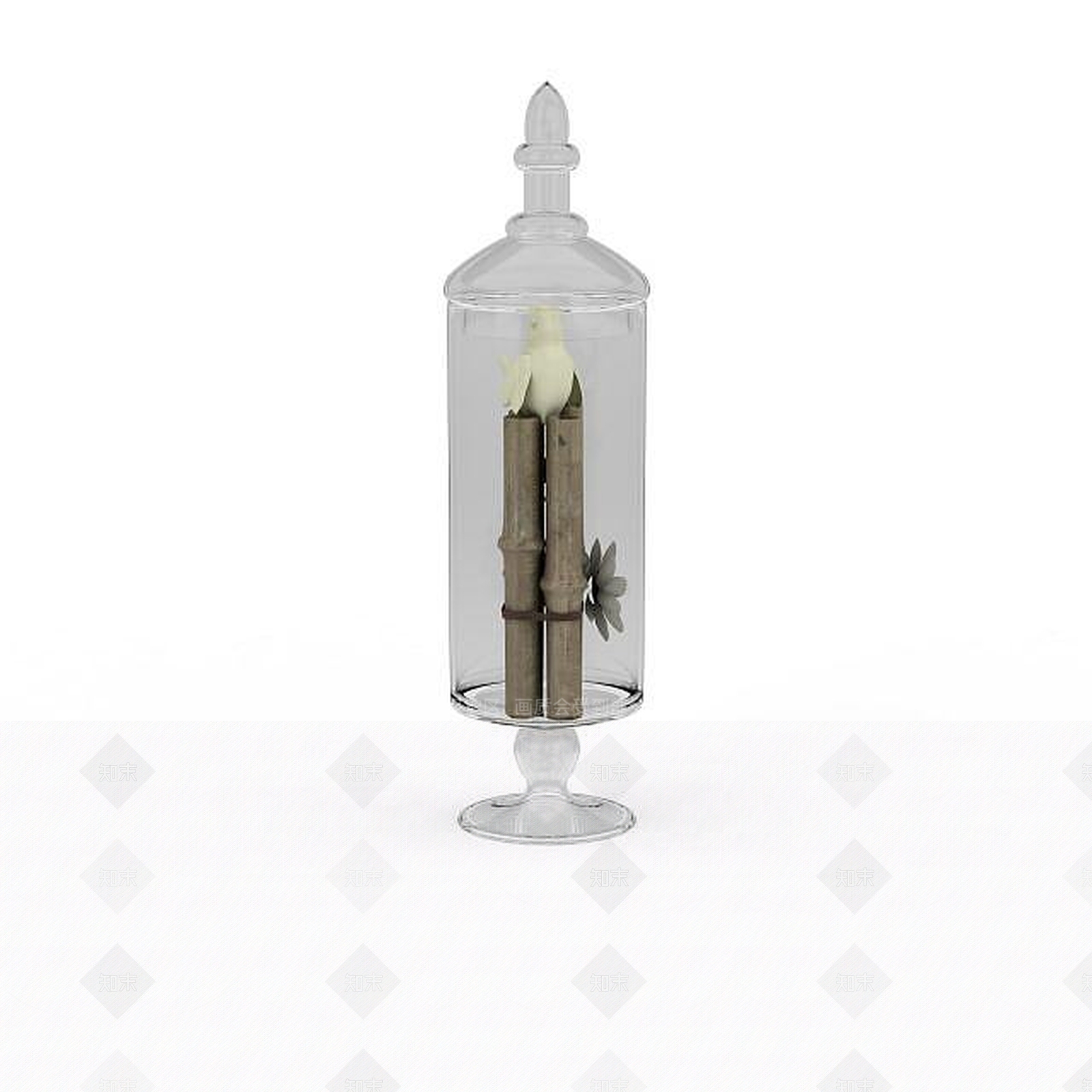 现代玻璃陈设品3D模型下载【ID:1197546079】
