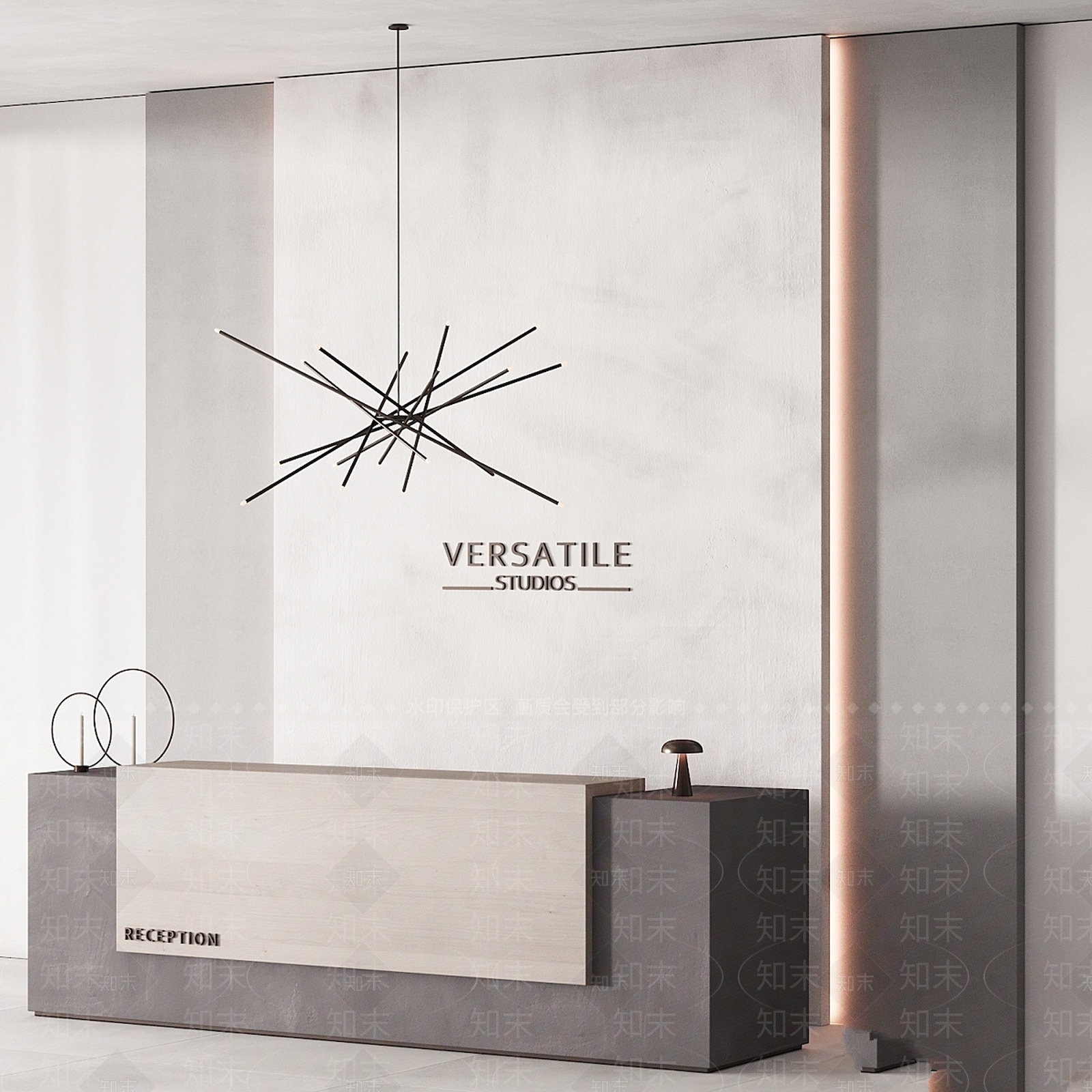 办公桌椅3D模型下载【ID:1197547342】