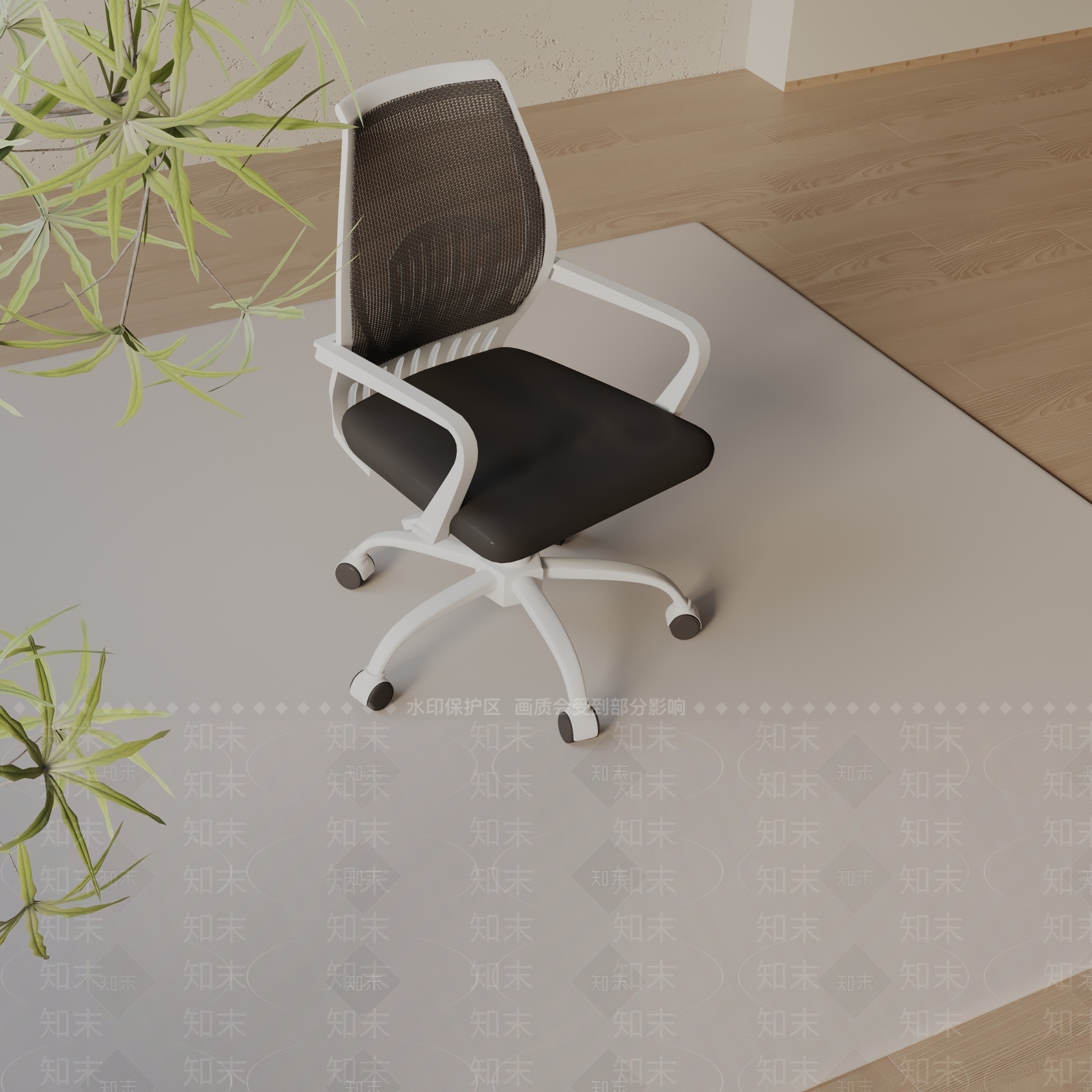 现代办公椅3D模型下载【ID:1197548582】