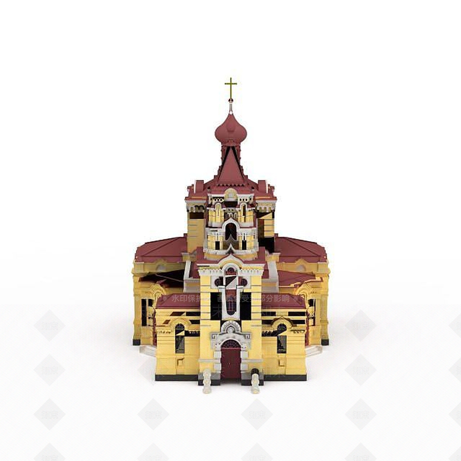 现代印度寺庙3D模型下载【ID:1197550022】