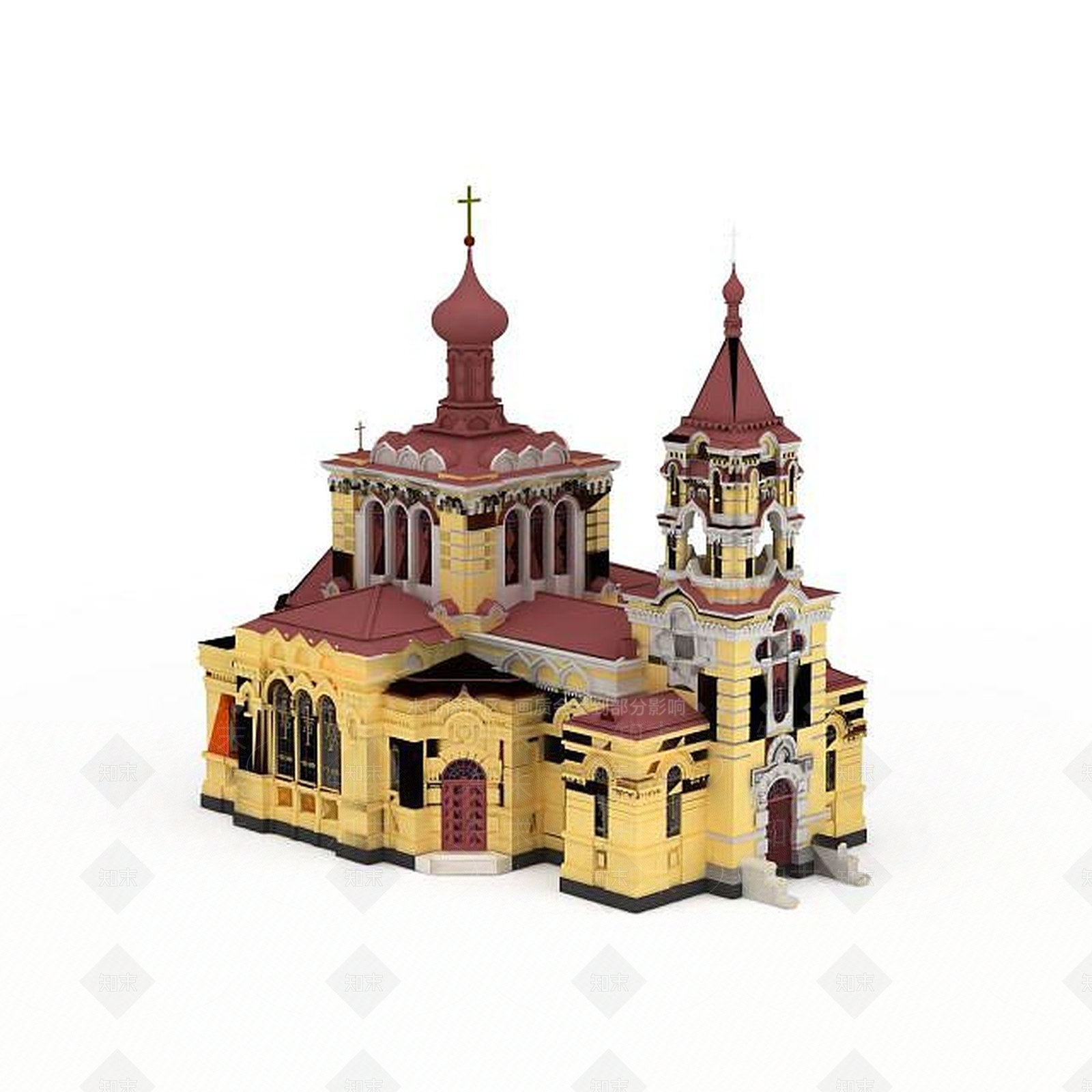 现代印度寺庙3D模型下载【ID:1197550022】