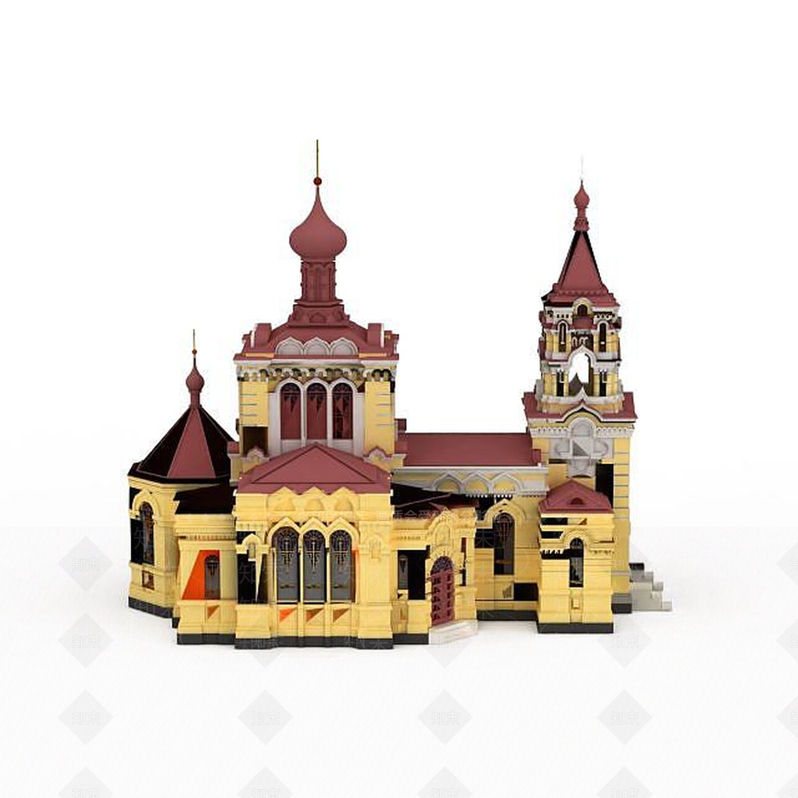 现代印度寺庙3D模型下载【ID:1197550022】