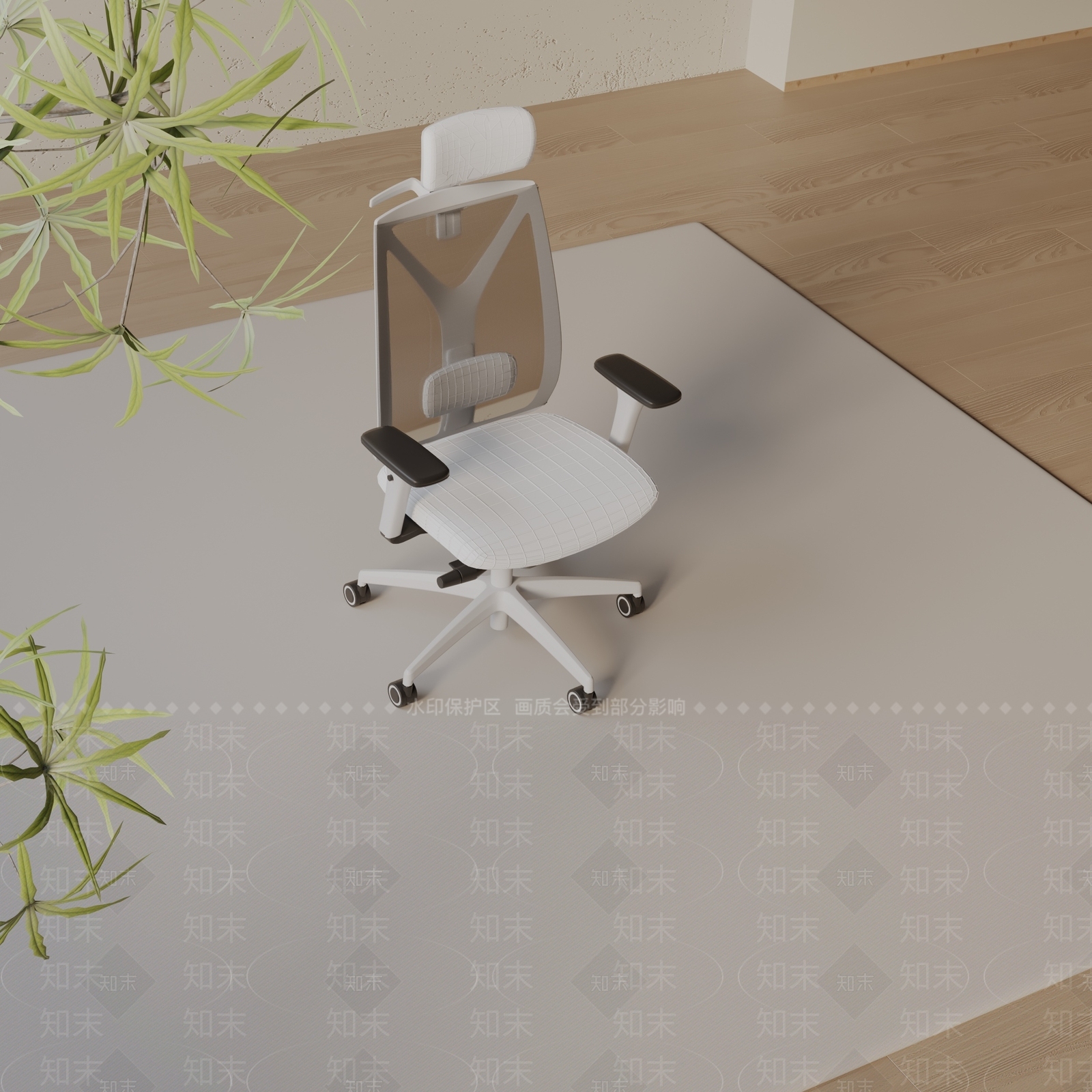 现代办公椅3D模型下载【ID:1197550896】