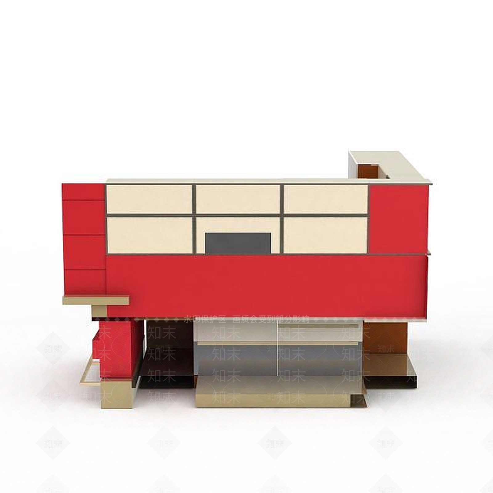 欧式古典欧式厨房柜3D模型下载【ID:1197550942】