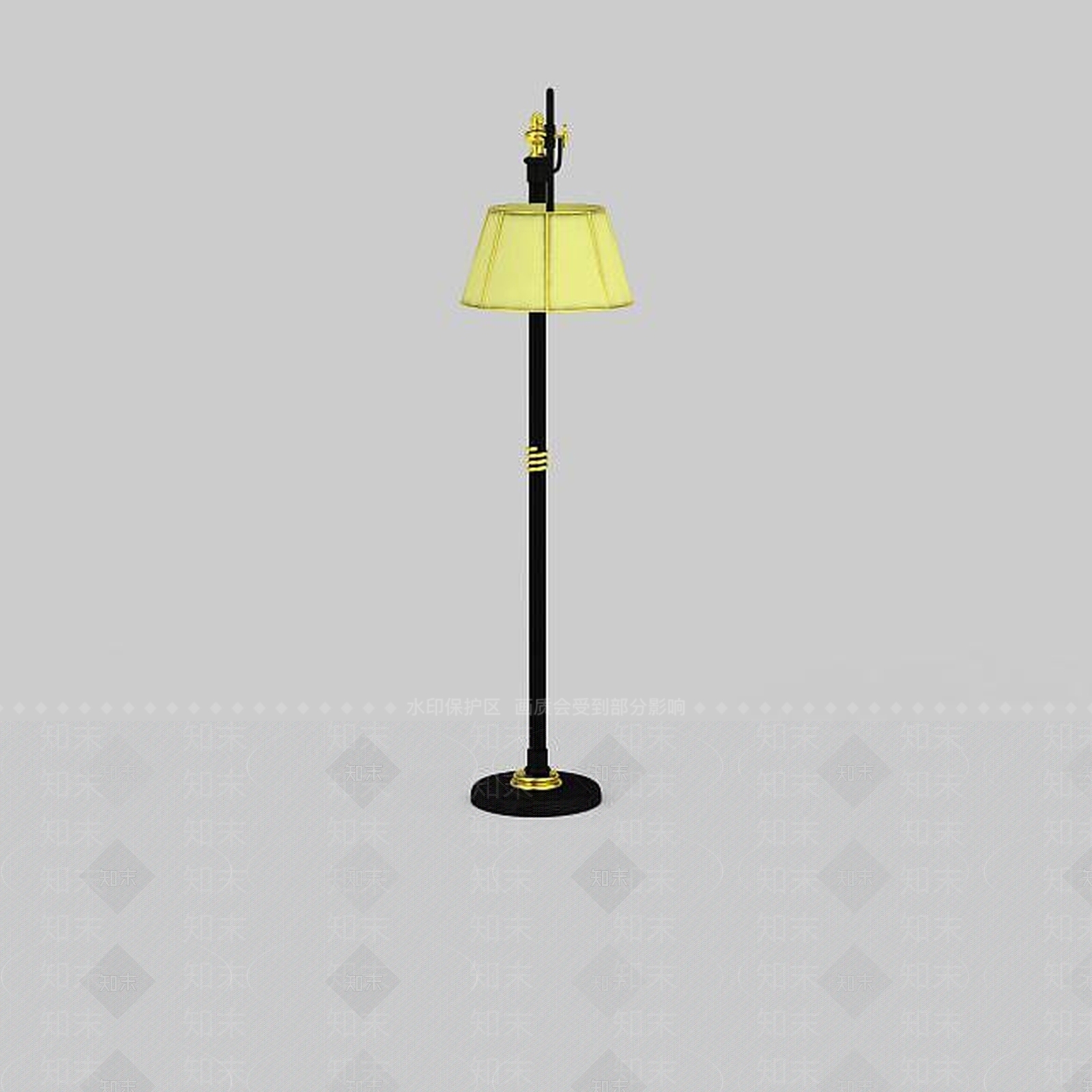 中式现代落地灯3D模型下载【ID:1197551049】