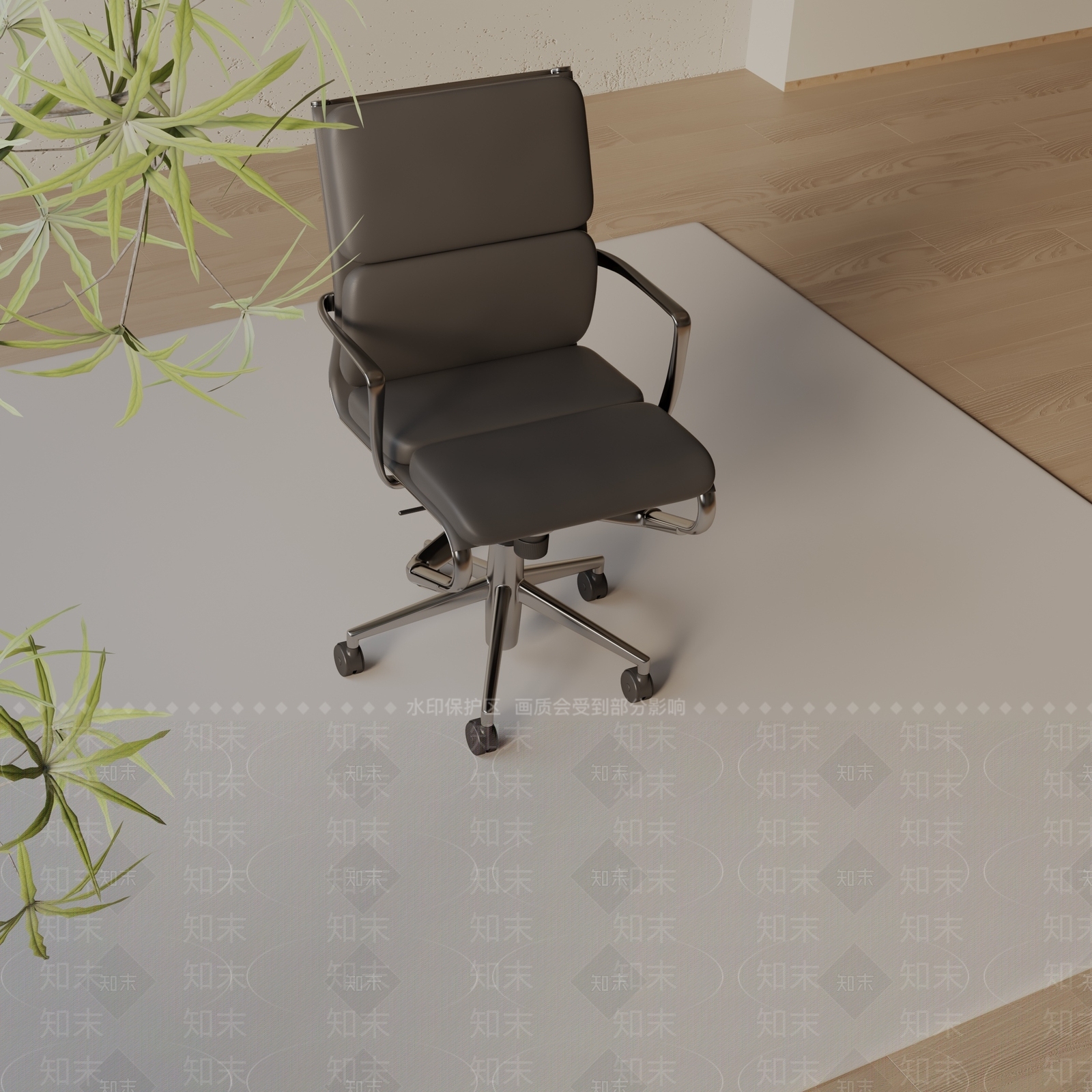 现代办公椅3D模型下载【ID:1197552433】