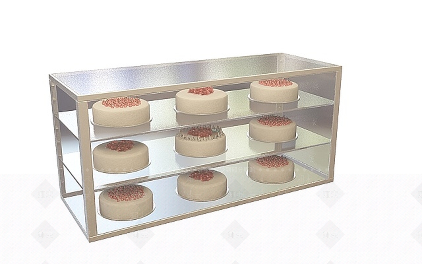 现代蛋糕展示架3D模型下载【ID:1197552798】