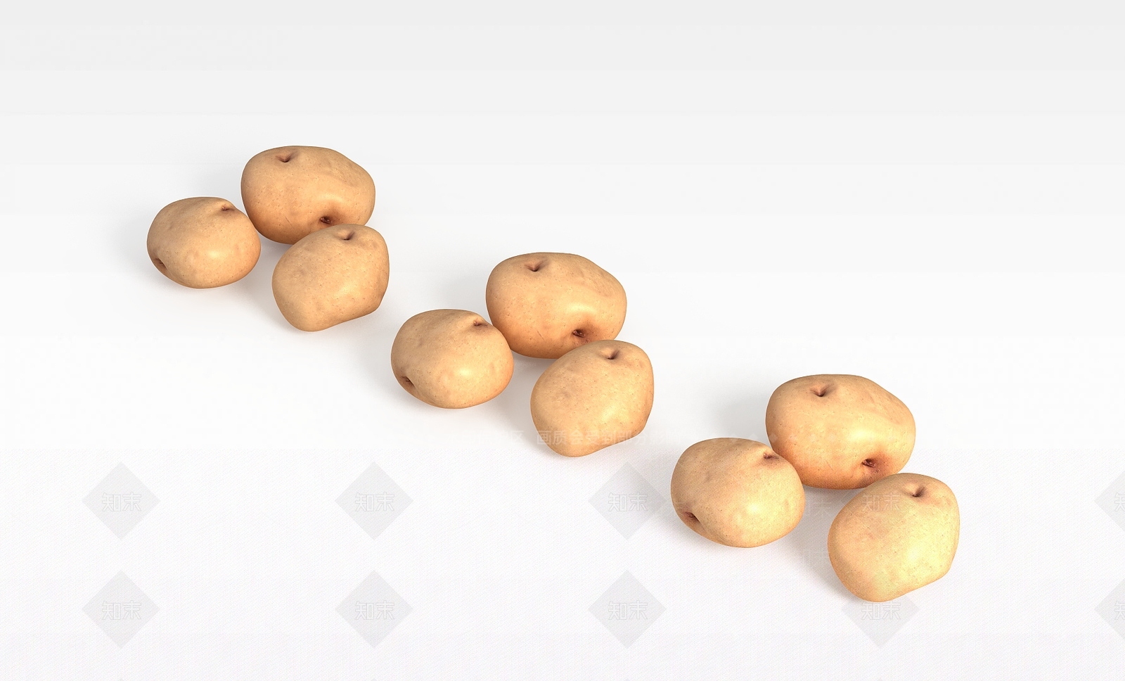 现代土豆3D模型下载【ID:1197553435】