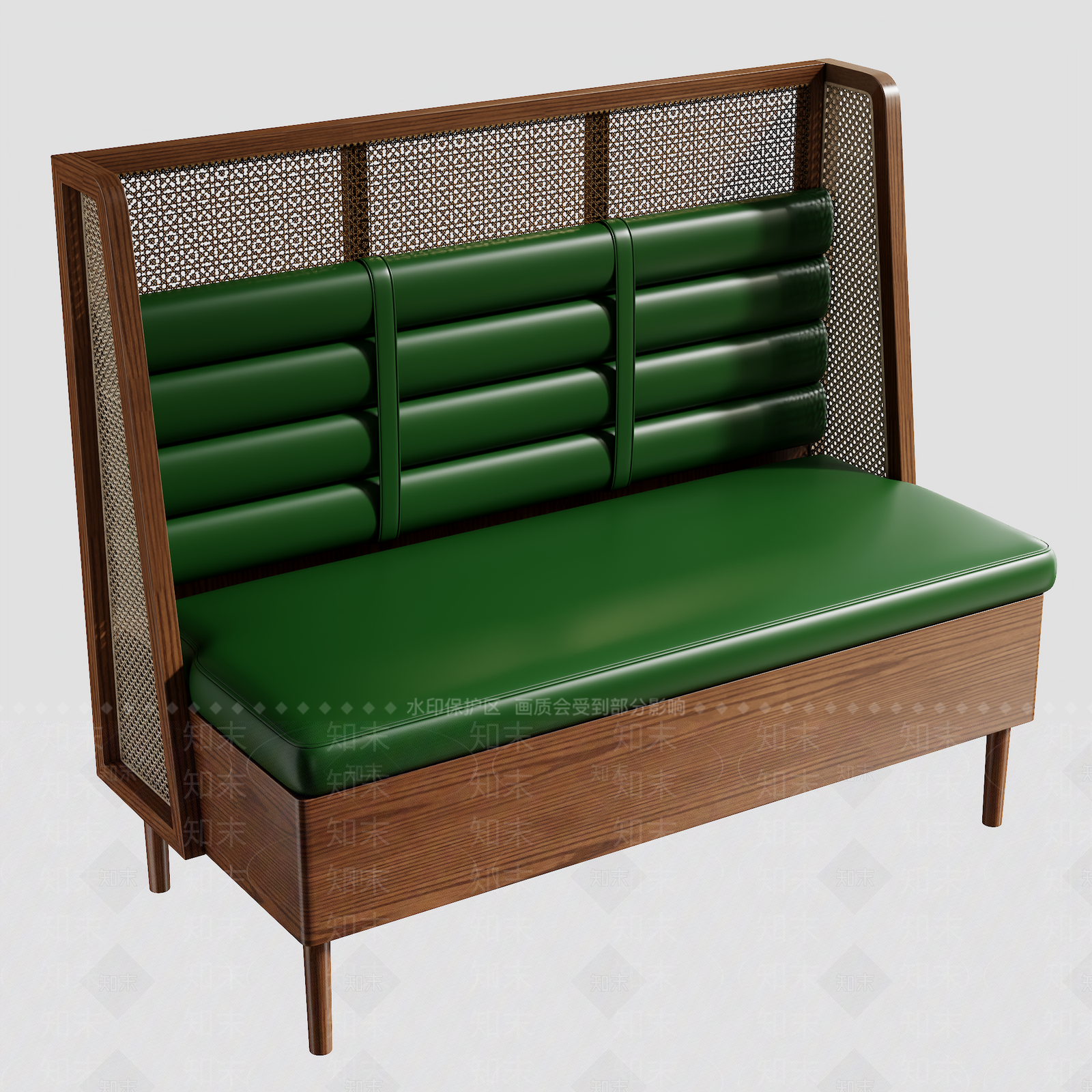 现代简约卡座沙发3D模型下载【ID:1197554898】