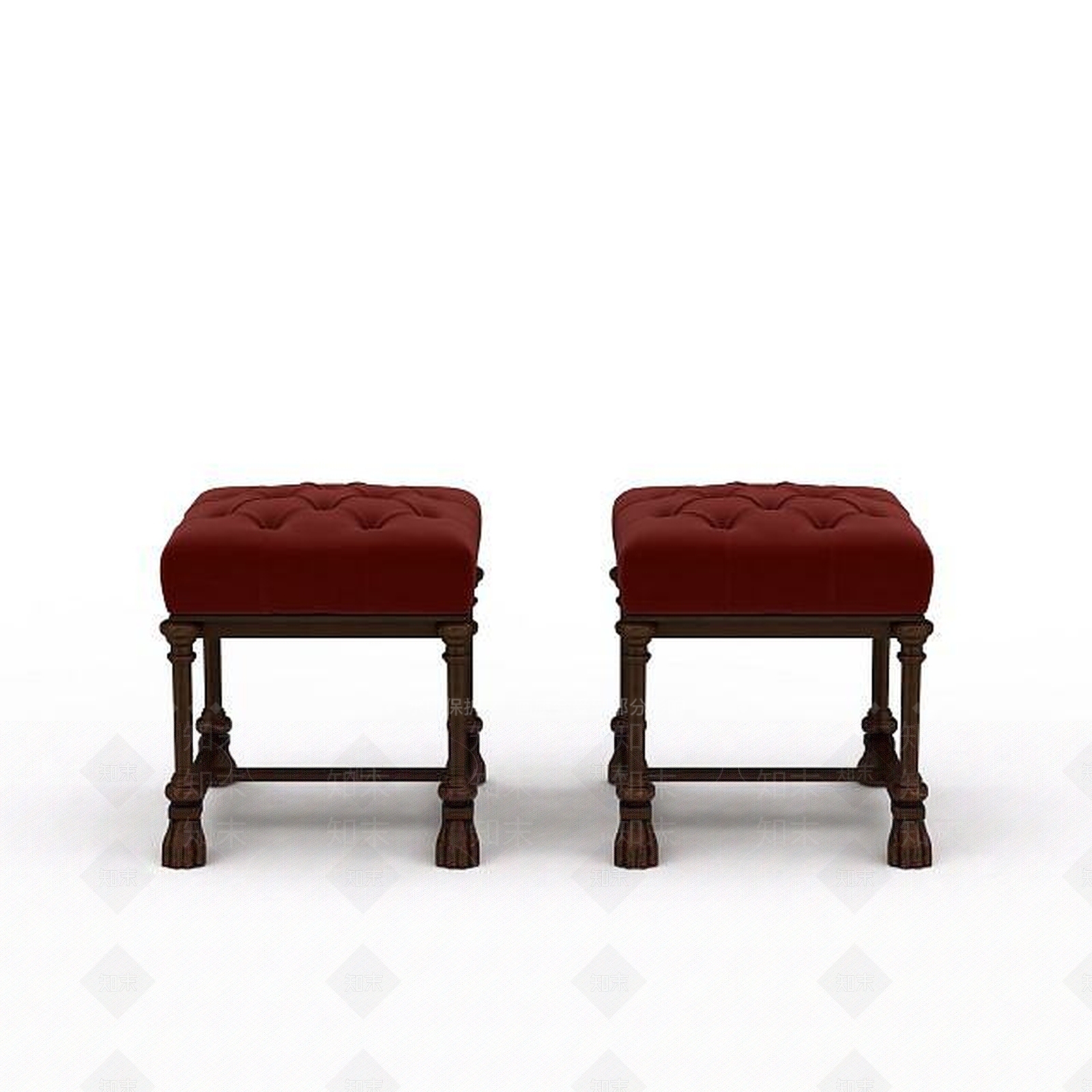 现代简约沙发凳3D模型下载【ID:1197555083】