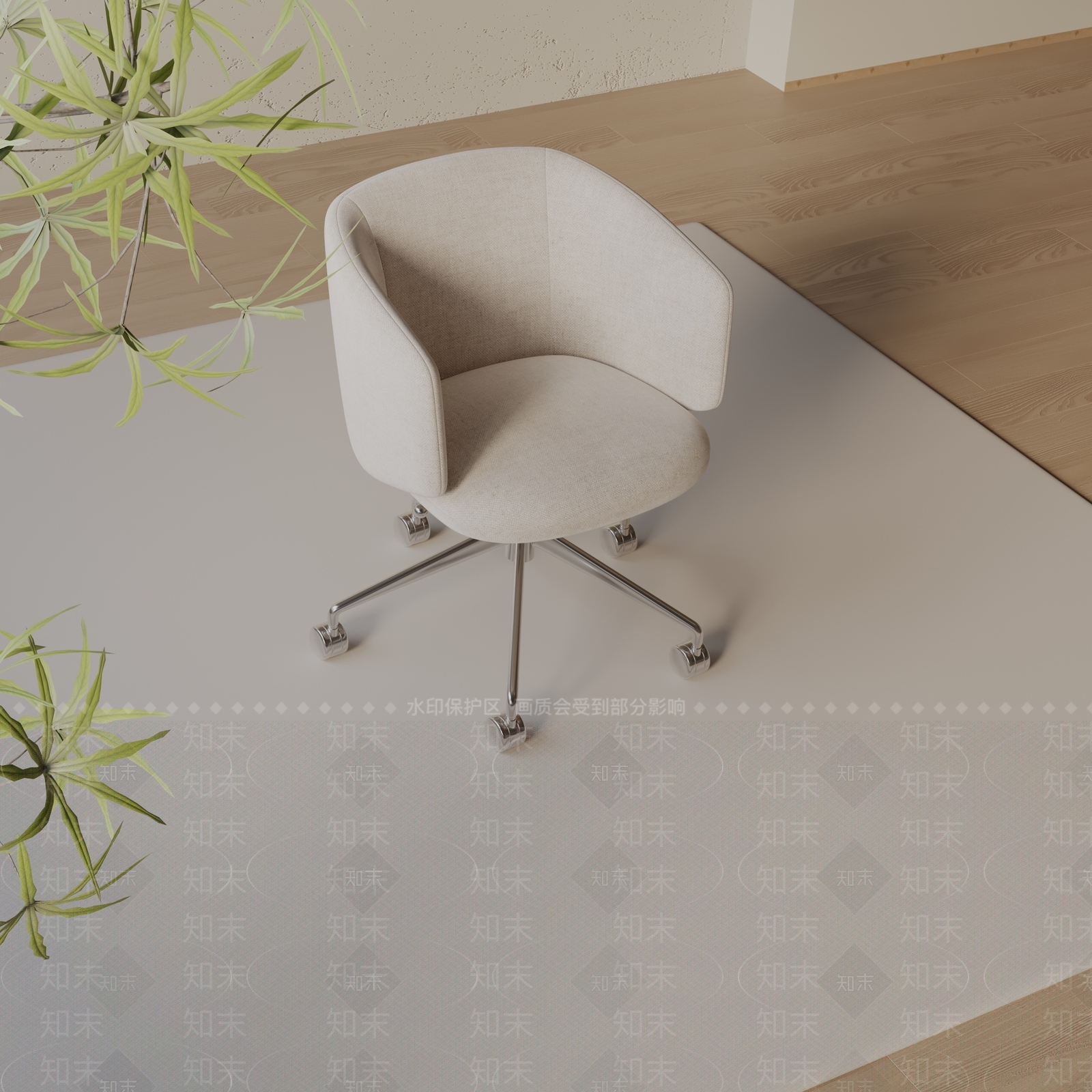 现代办公椅3D模型下载【ID:1197555457】