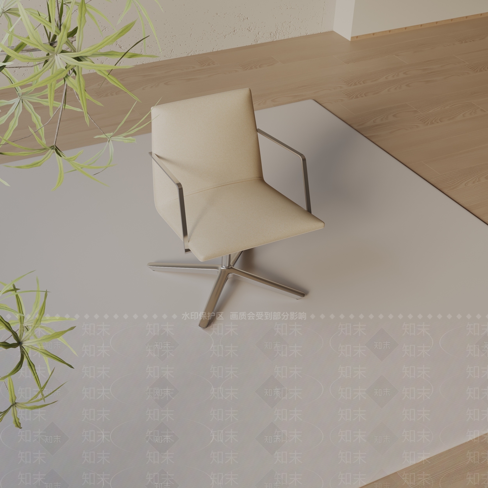 现代办公椅3D模型下载【ID:1197555875】