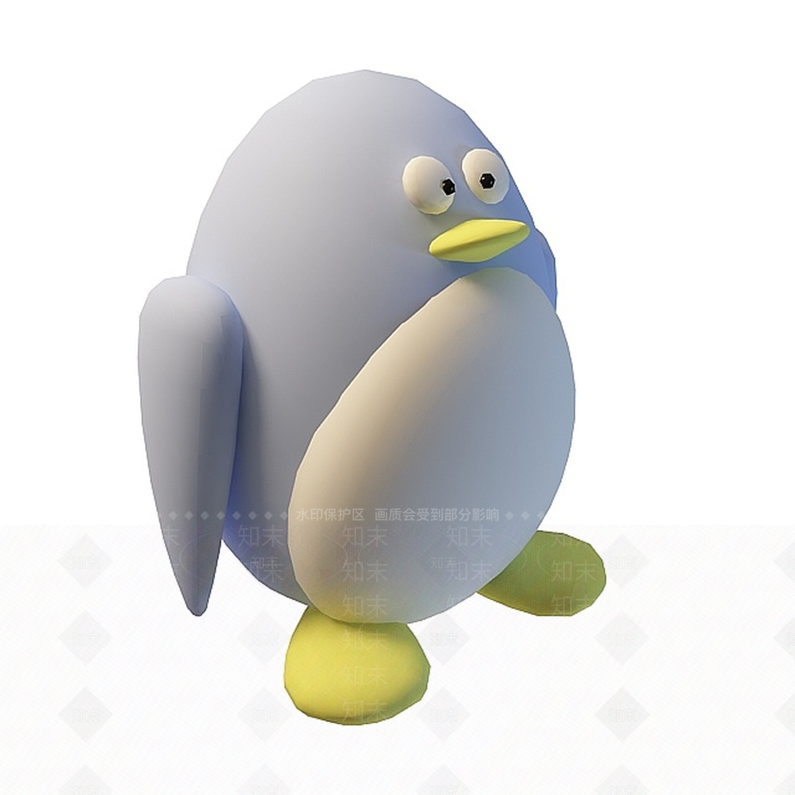 现代卡通小企鹅3D模型下载【ID:1197555900】