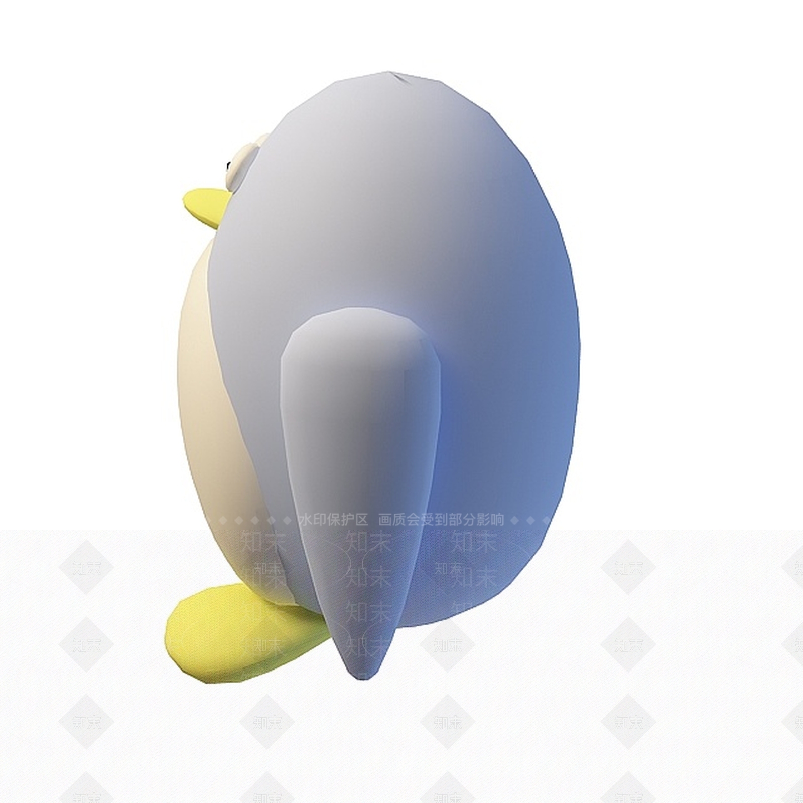 现代卡通小企鹅3D模型下载【ID:1197555900】