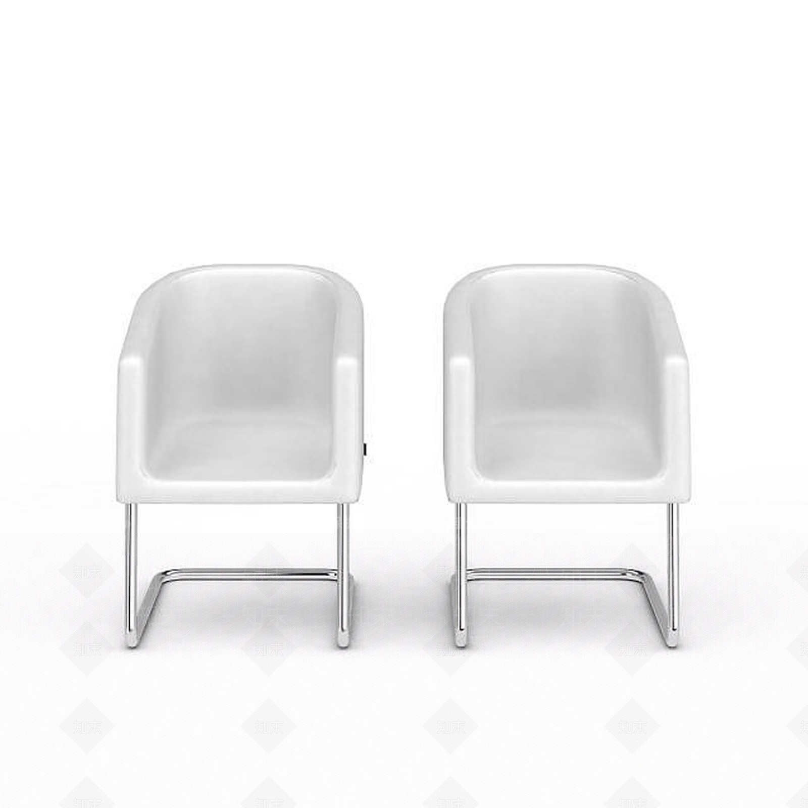 现代简易办公室椅子3D模型下载【ID:1197556107】