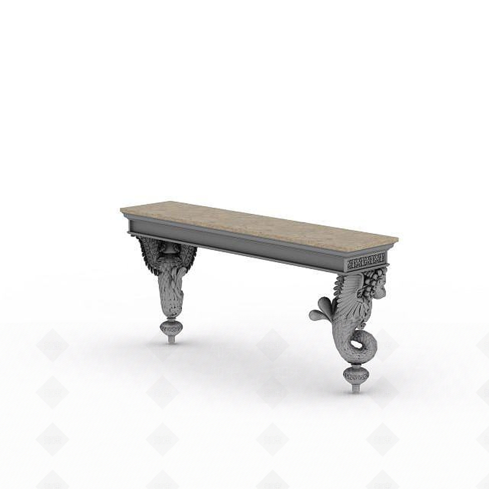 现代客厅长凳3D模型下载【ID:1197556277】