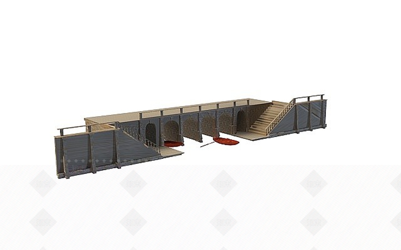 现代大桥3D模型下载【ID:1197557133】