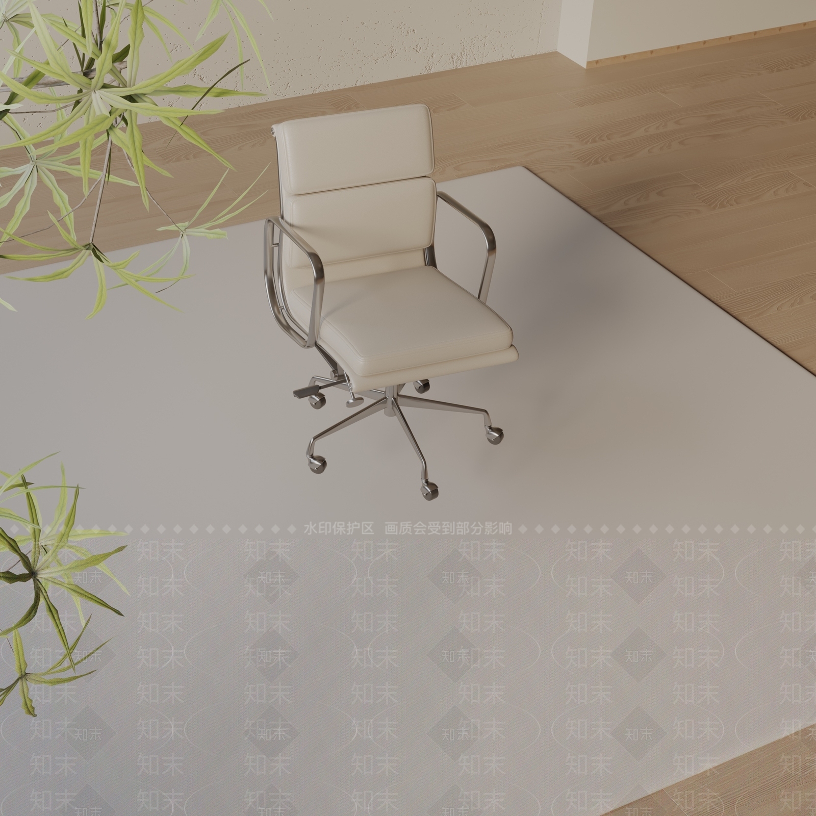 现代办公椅3D模型下载【ID:1197559438】