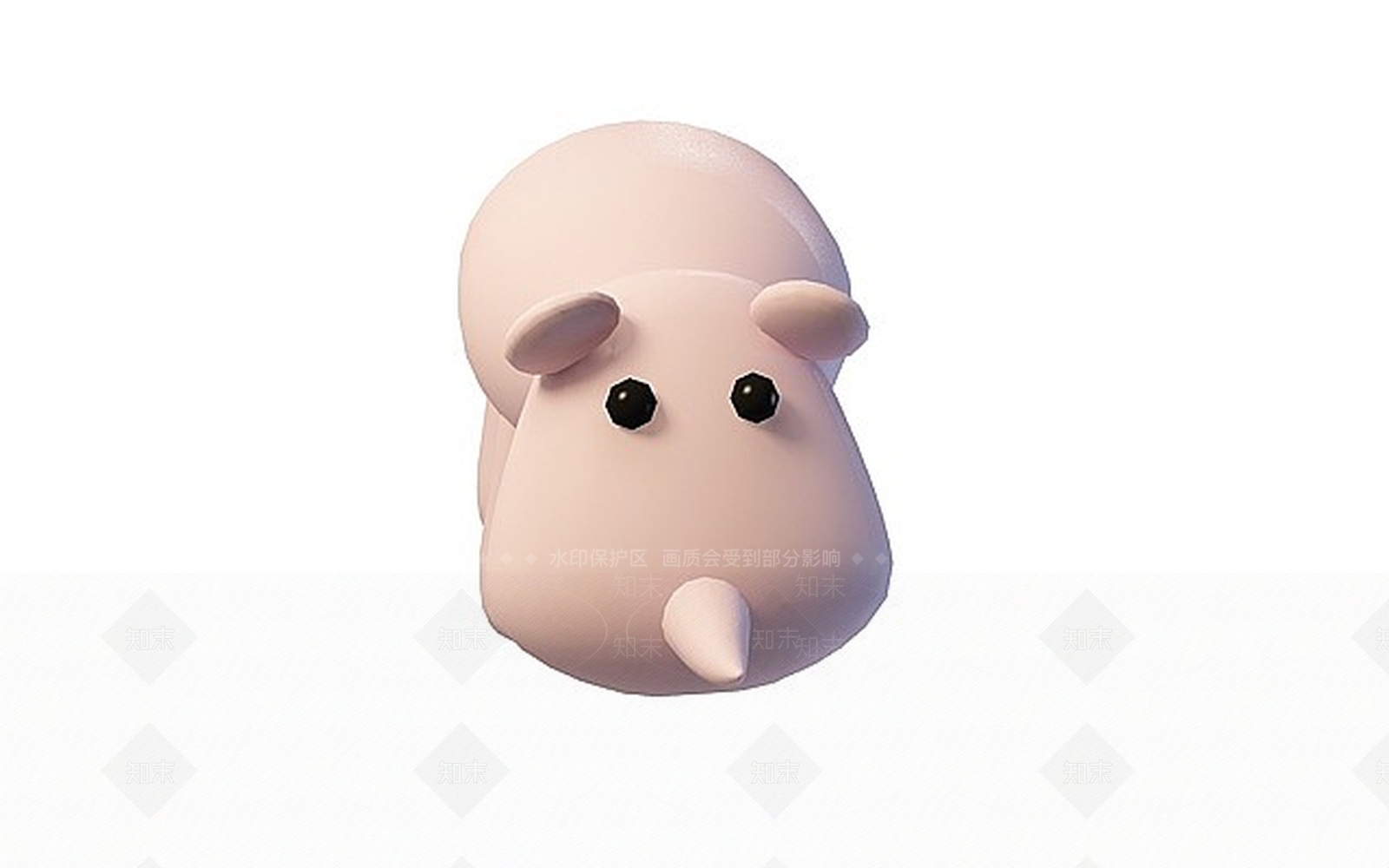 现代卡通犀牛3D模型下载【ID:1197559445】