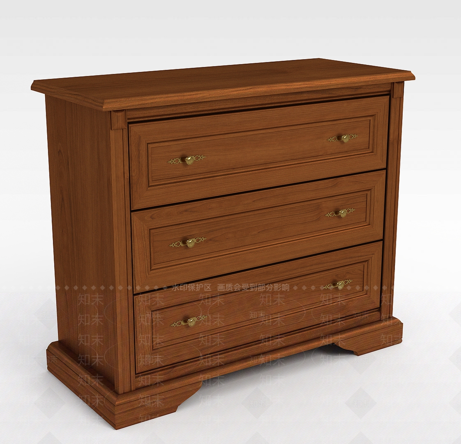 现代卧室床头柜3D模型下载【ID:1197559570】