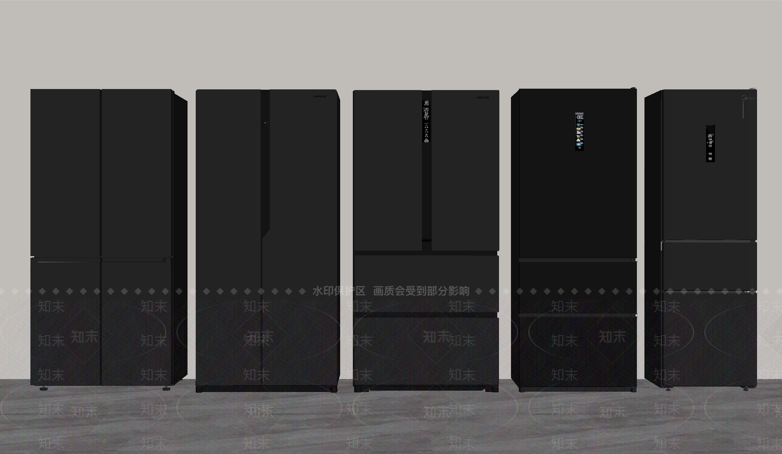 冰箱SU模型下载【ID:1197560320】