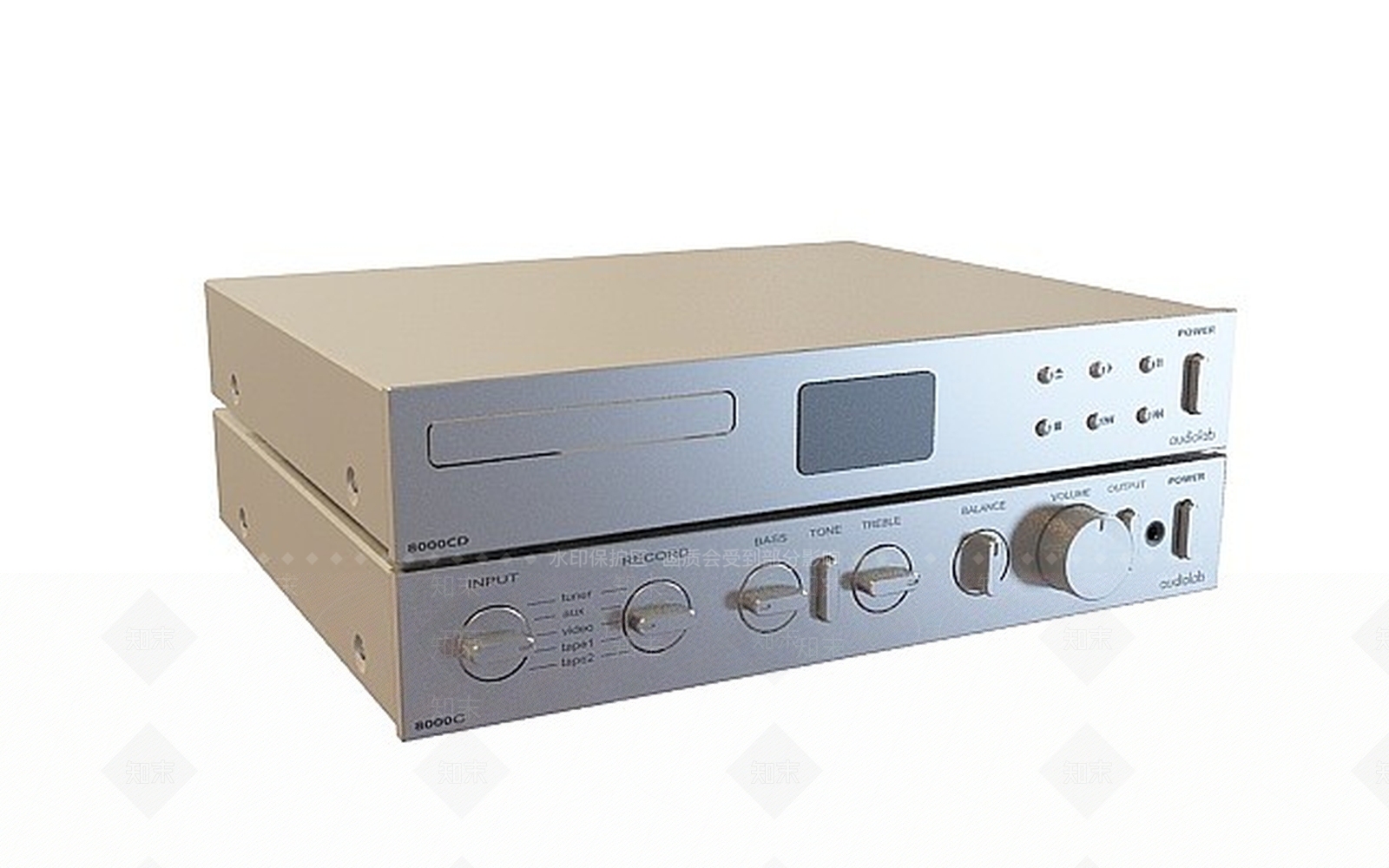 现代功放机影视3D模型下载【ID:1197560538】