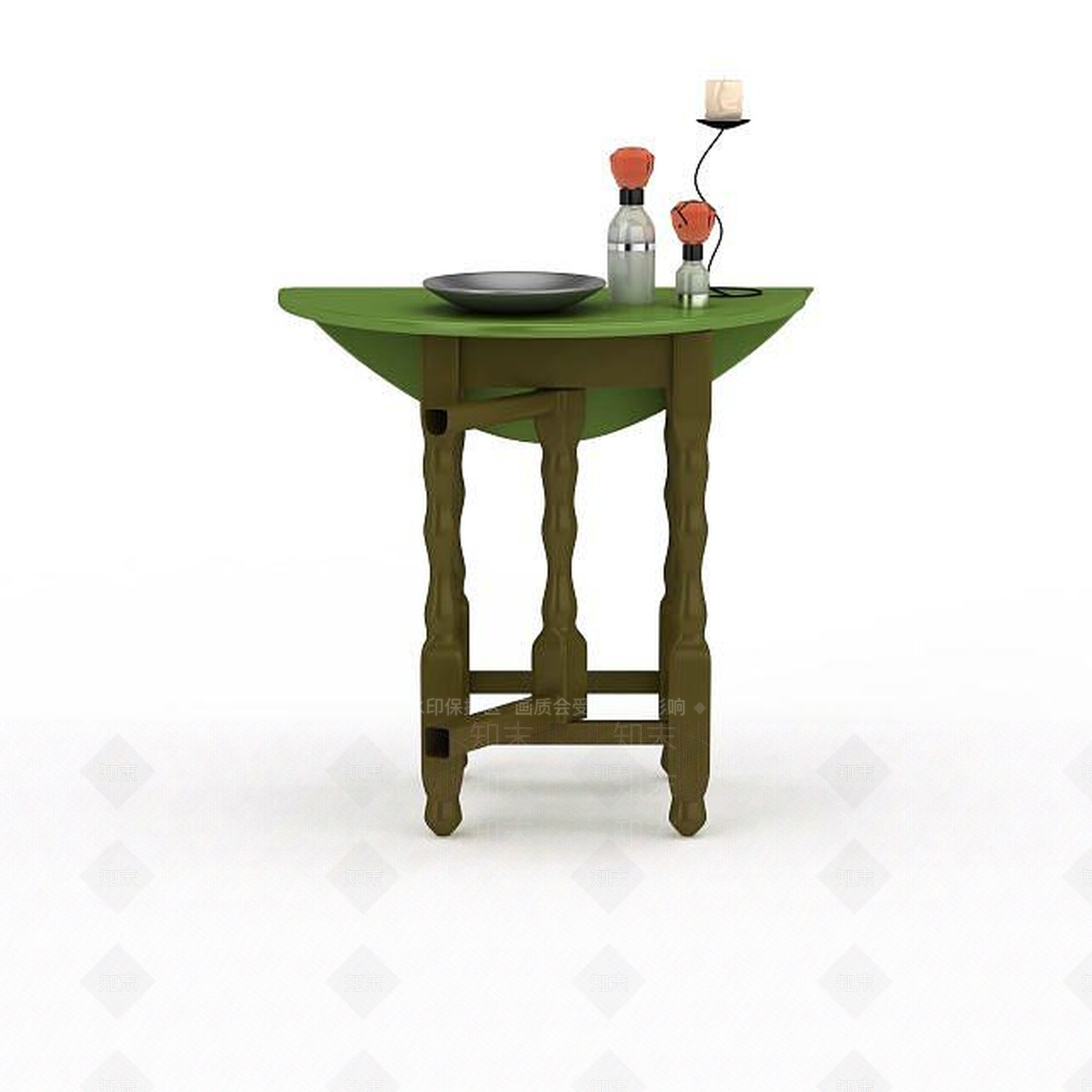现代室内小圆桌3D模型下载【ID:1197560791】