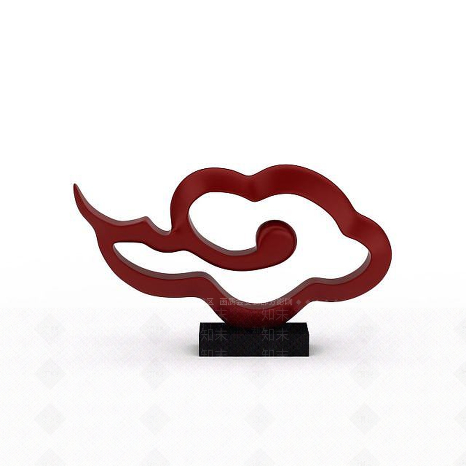 现代室内云朵饰品3D模型下载【ID:1197560778】