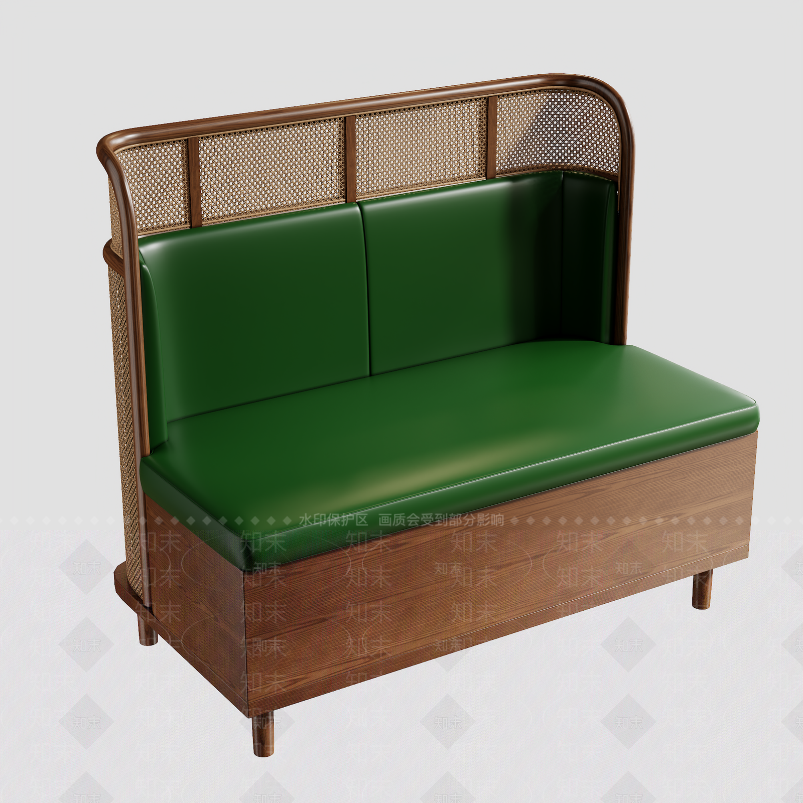 现代极简卡座沙发3D模型下载【ID:1197562489】