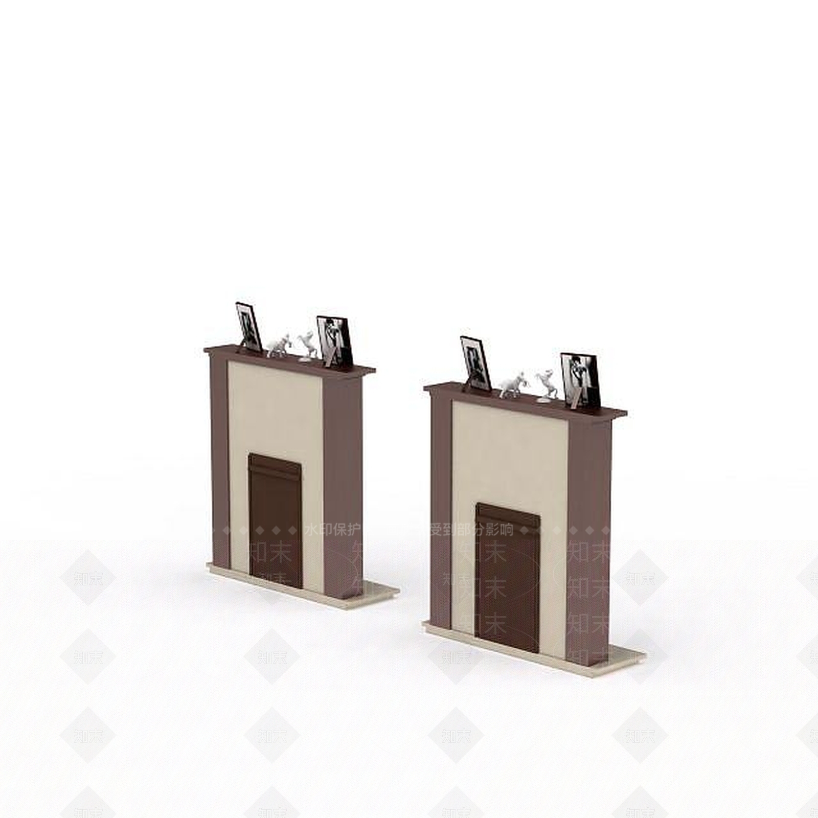 现代室内真火壁炉3D模型下载【ID:1197564358】