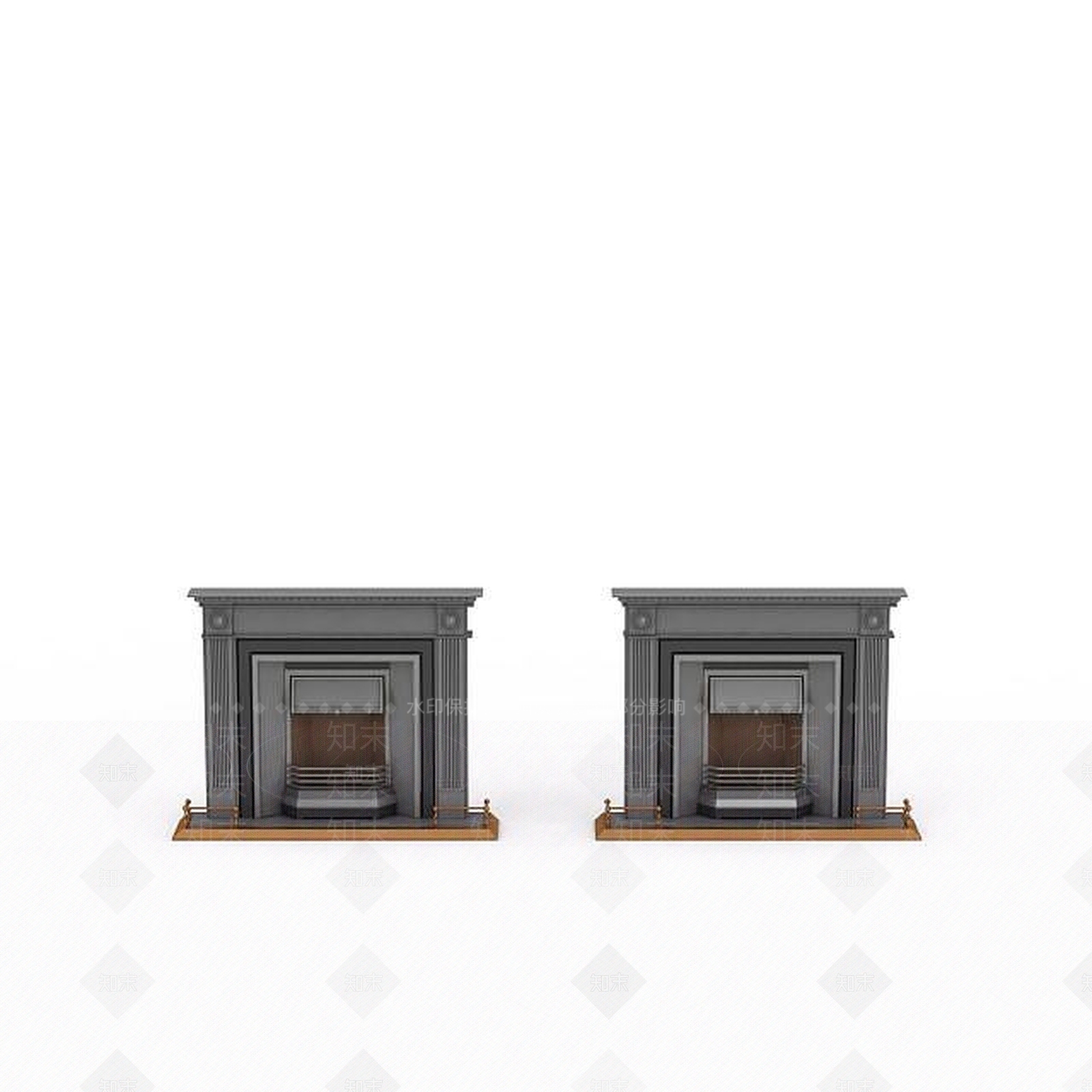 现代室内壁炉3D模型下载【ID:1197564580】