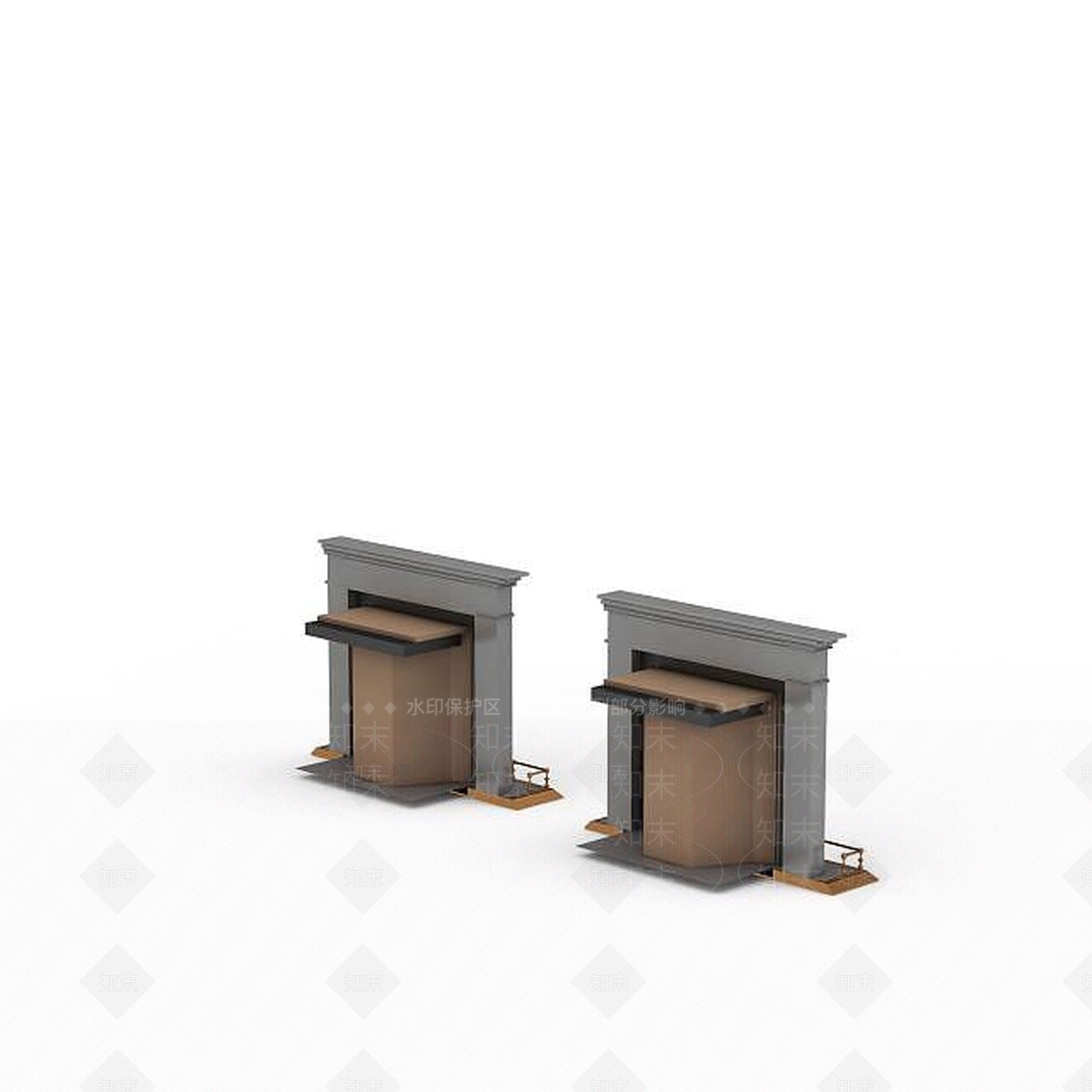现代室内壁炉3D模型下载【ID:1197564580】