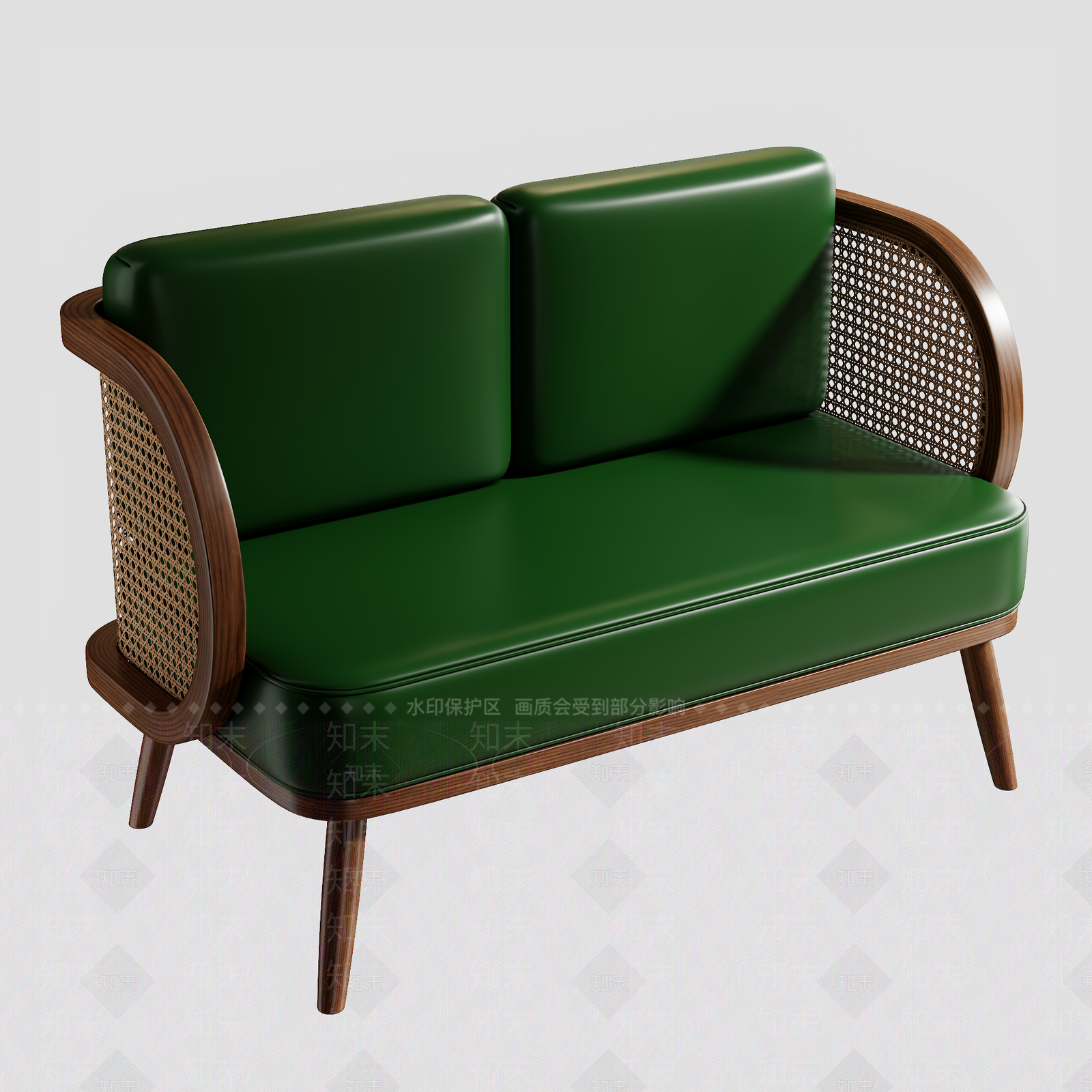 现代极简卡座沙发3D模型下载【ID:1197565329】
