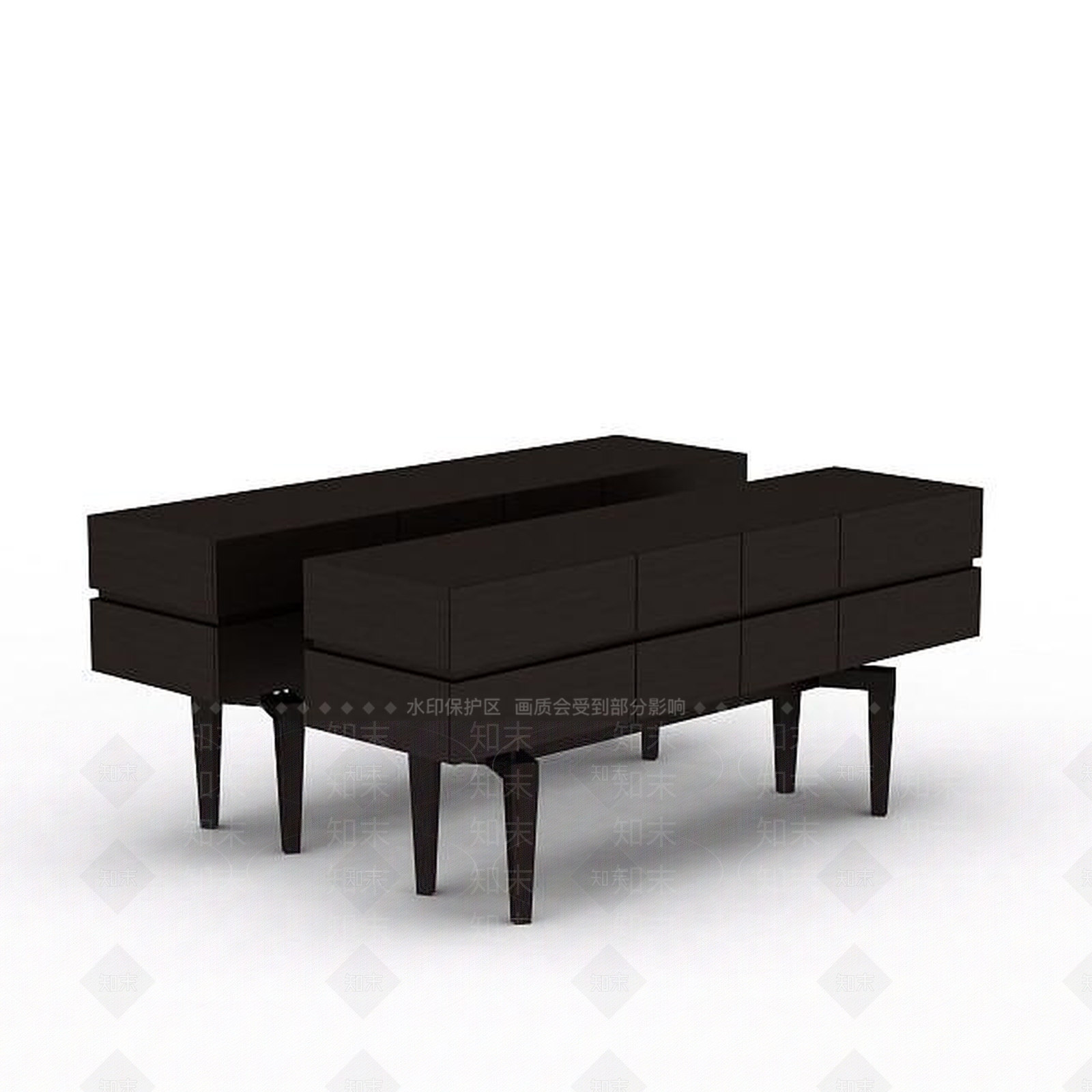 现代简易柜子3D模型下载【ID:1197566305】