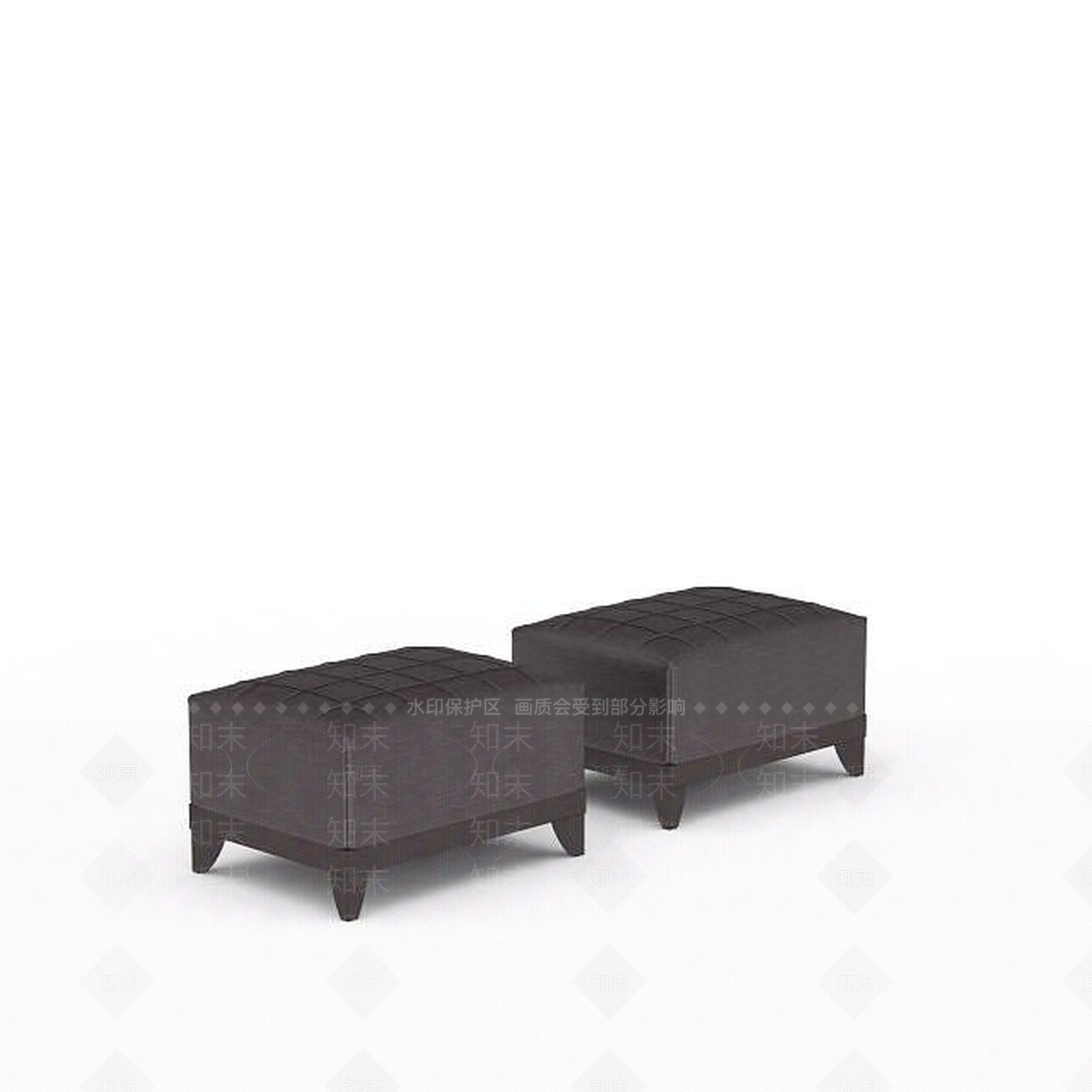 现代沙发凳3D模型下载【ID:1197566537】