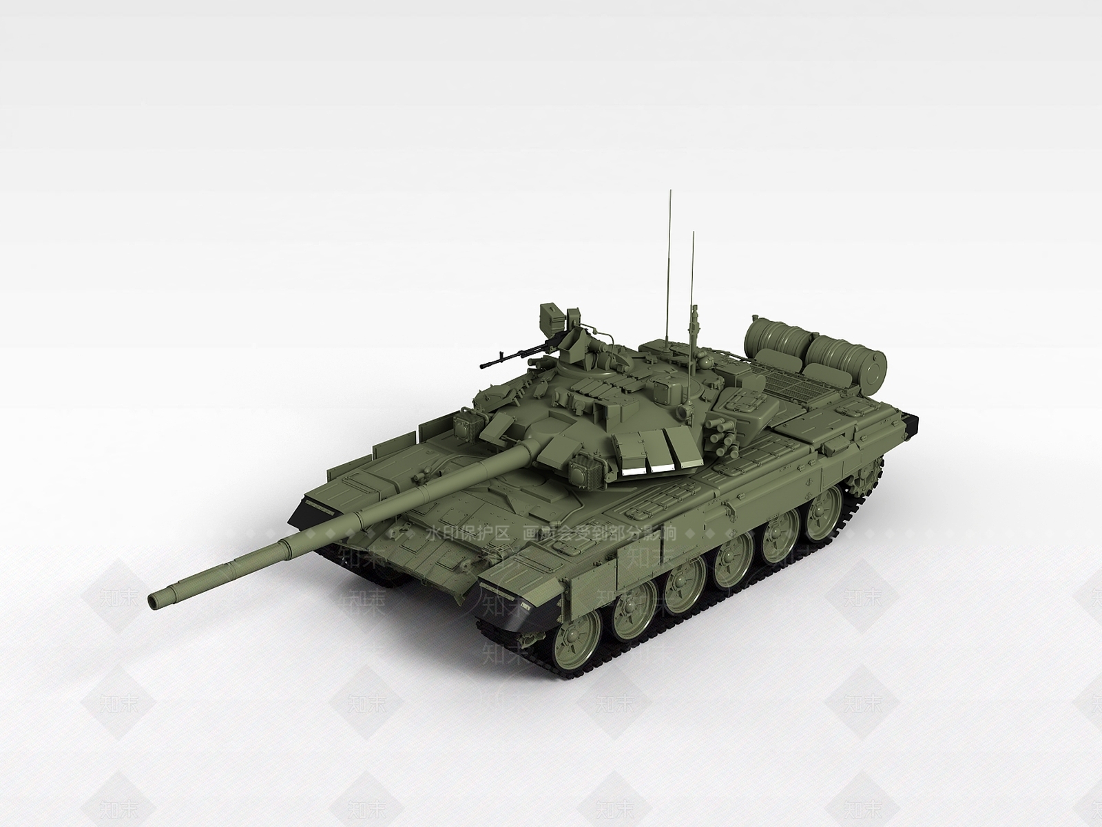 现代99式主战坦克3D模型下载【ID:1197567009】