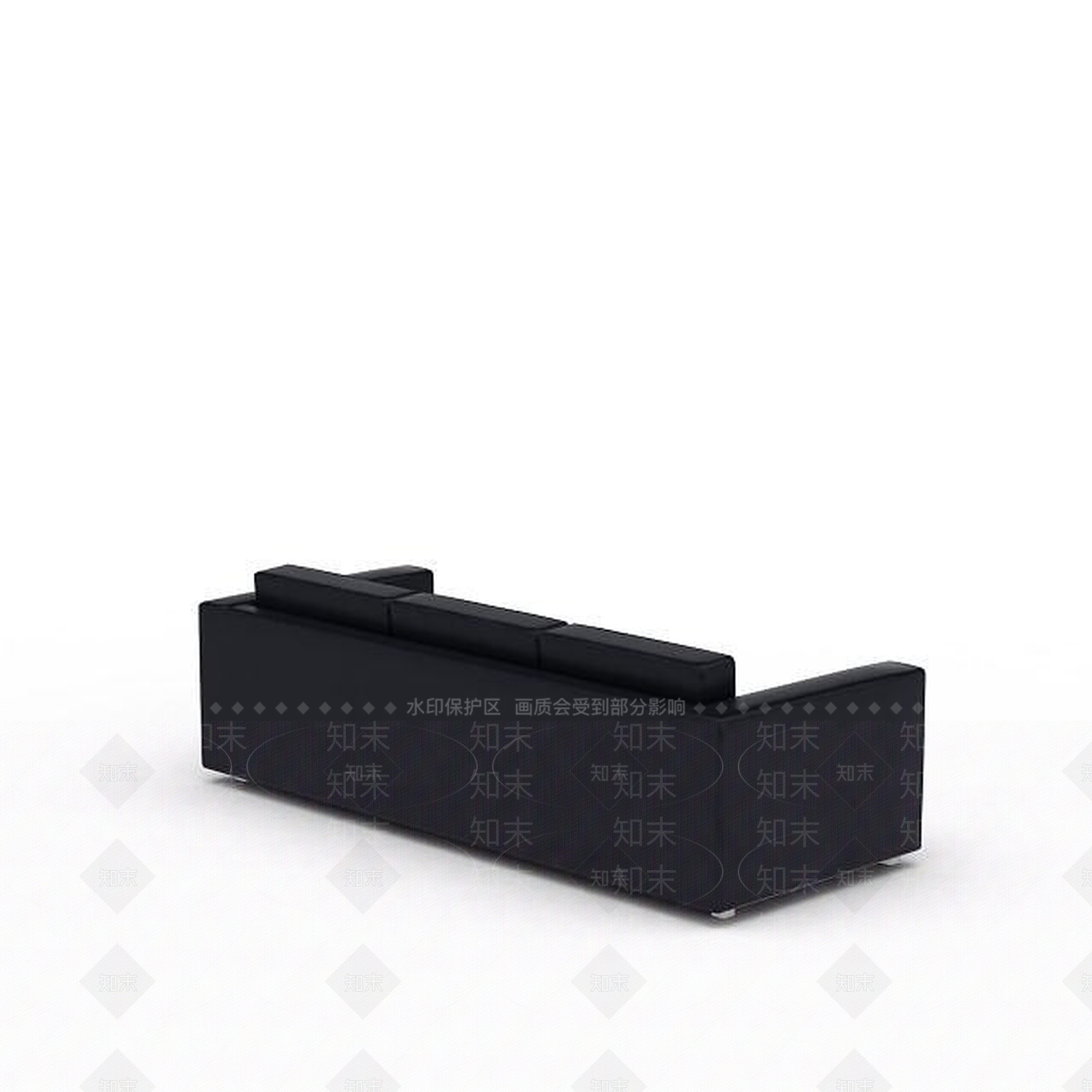 现代办公室真皮沙发3D模型下载【ID:1197568146】