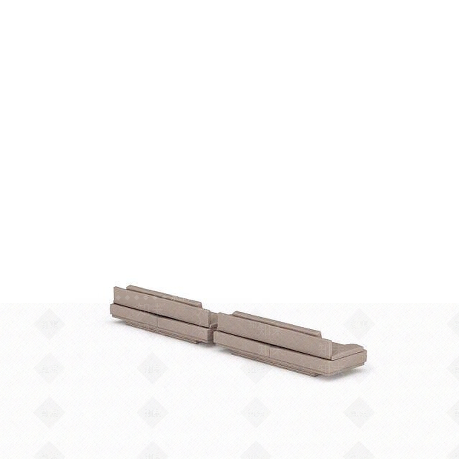 现代布艺沙发3D模型下载【ID:1197568109】