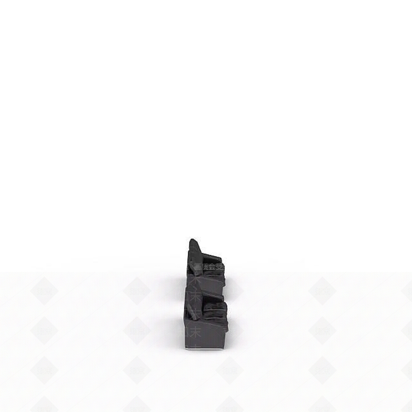 现代客厅真皮沙发3D模型下载【ID:1197568213】