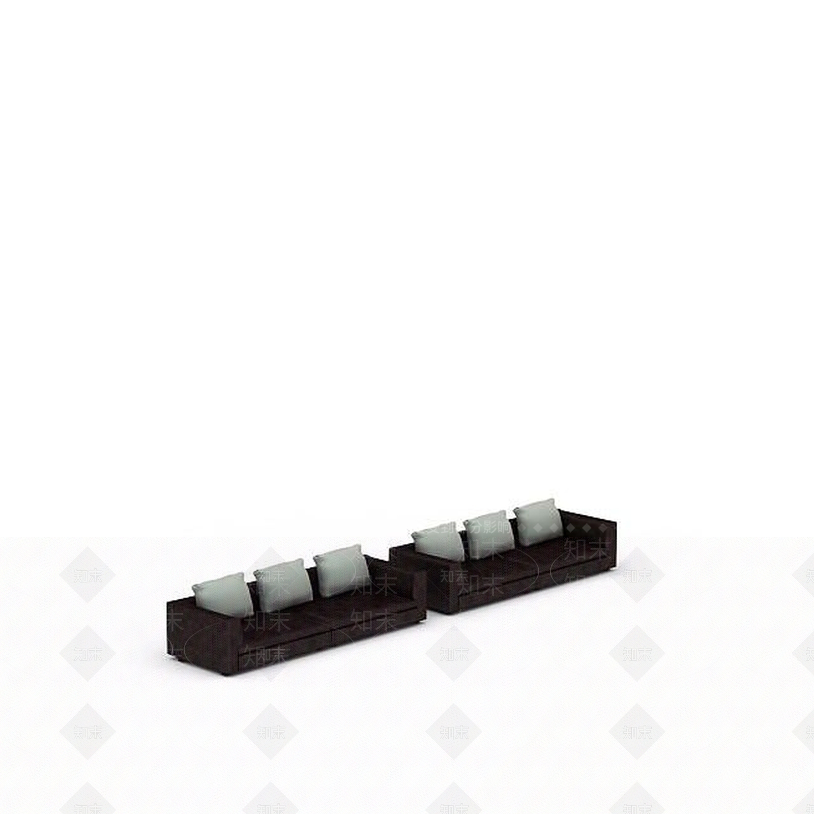 现代布艺沙发3D模型下载【ID:1197568995】
