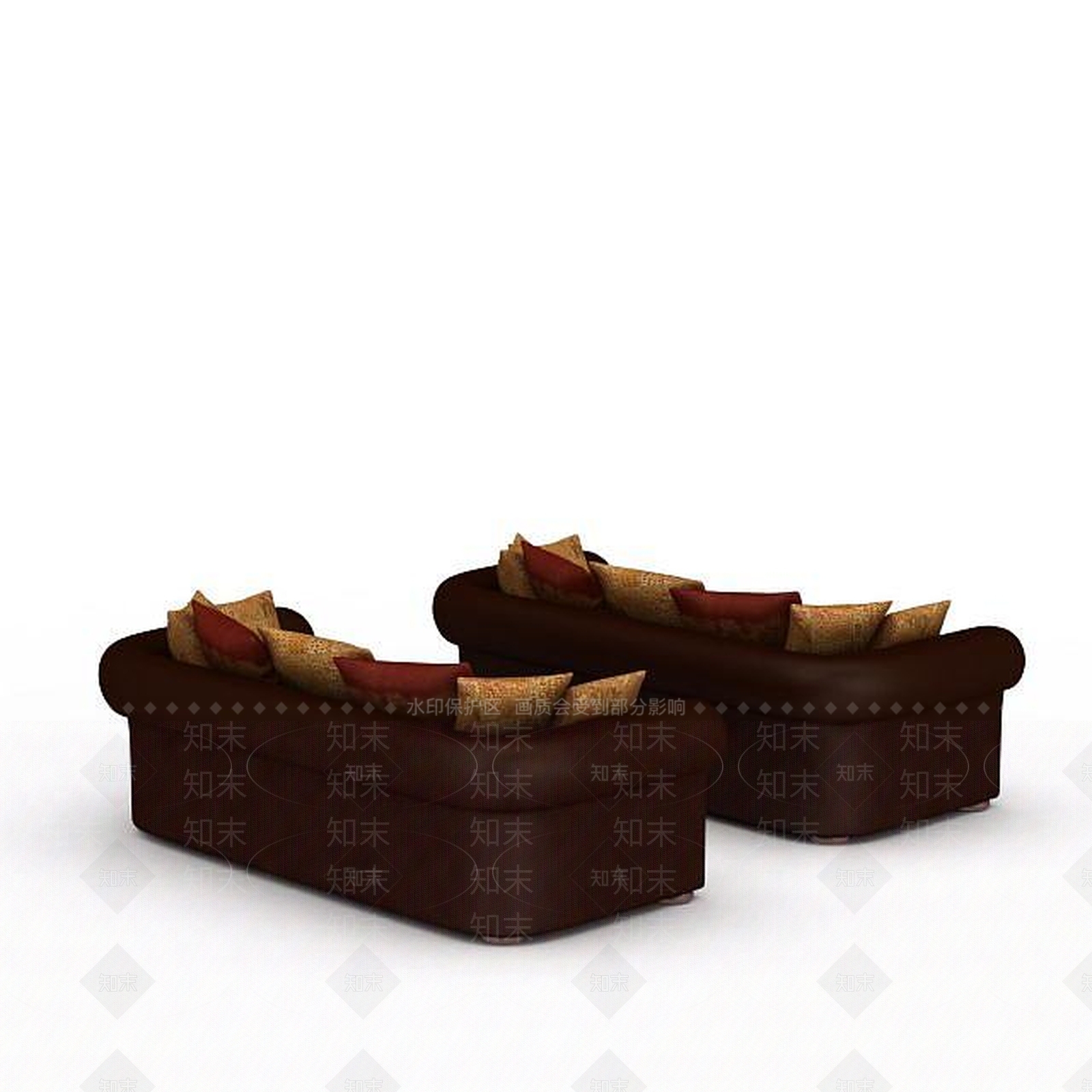 美式风格沙发3D模型下载【ID:1197569358】