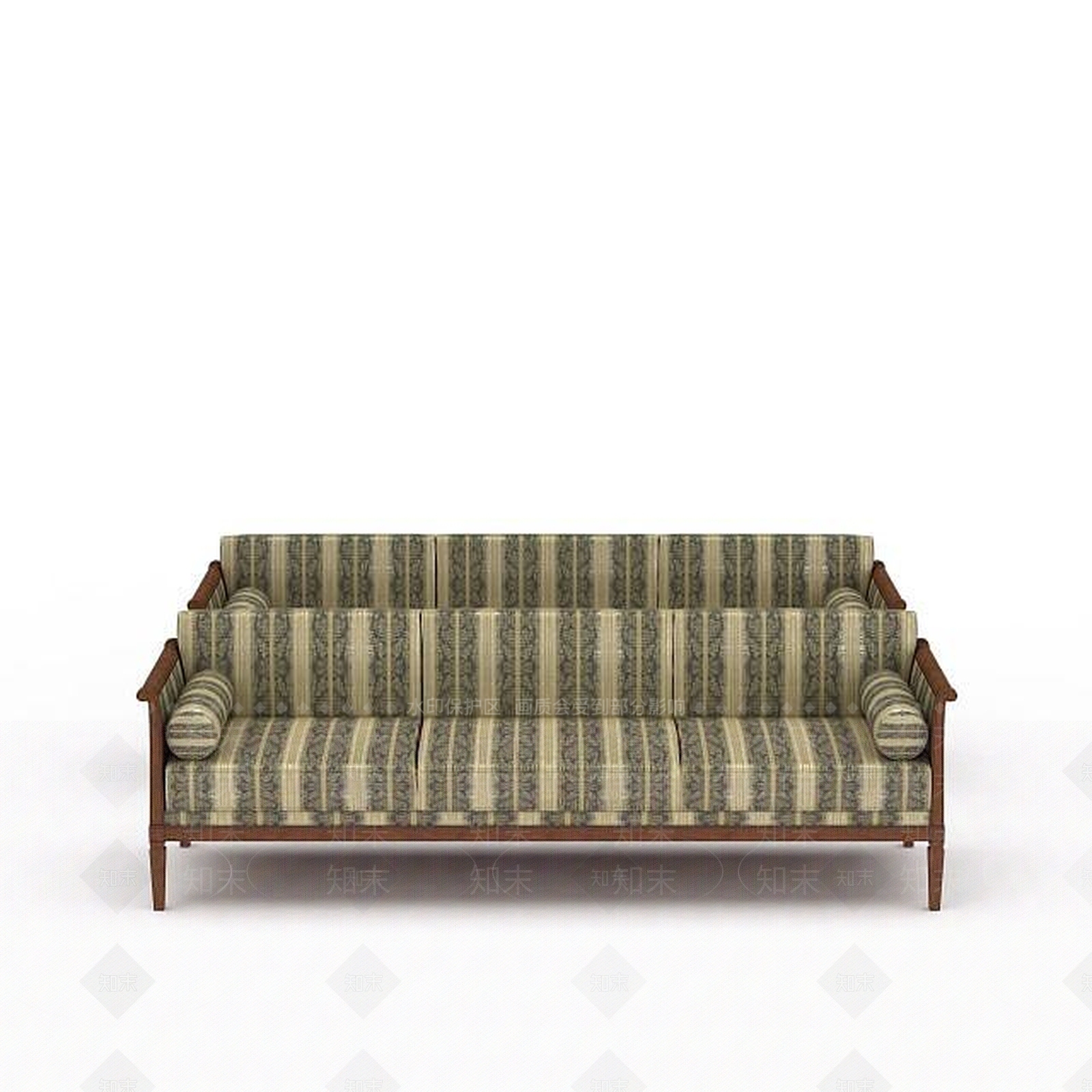 现代布艺沙发3D模型下载【ID:1197569527】