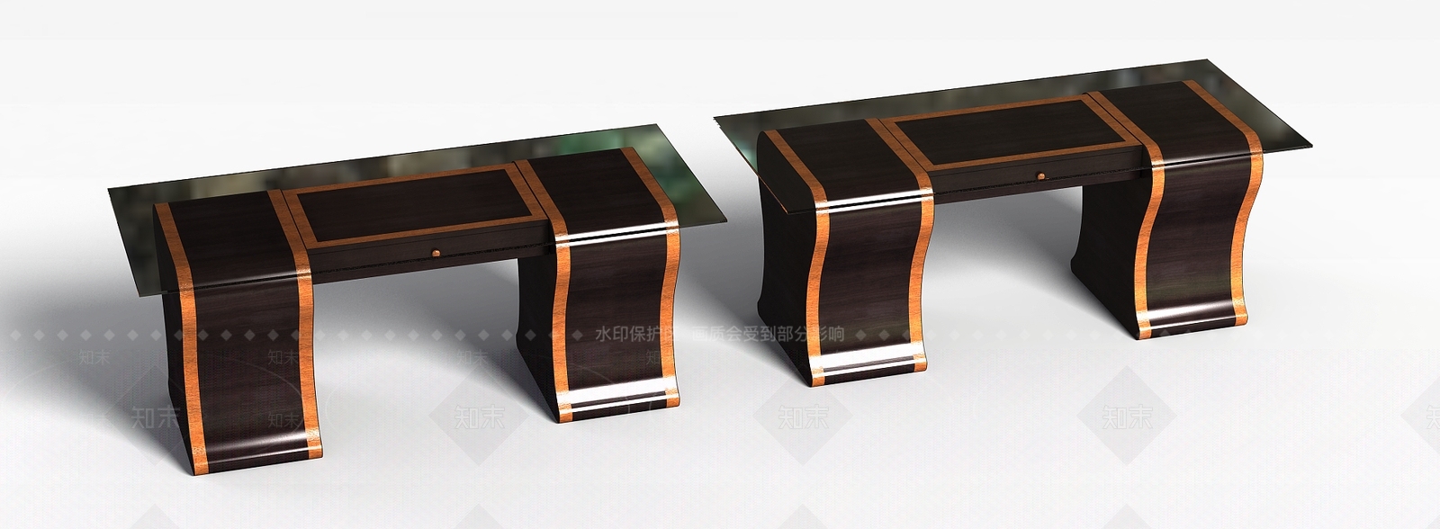 现代客厅桌子3D模型下载【ID:1197569868】