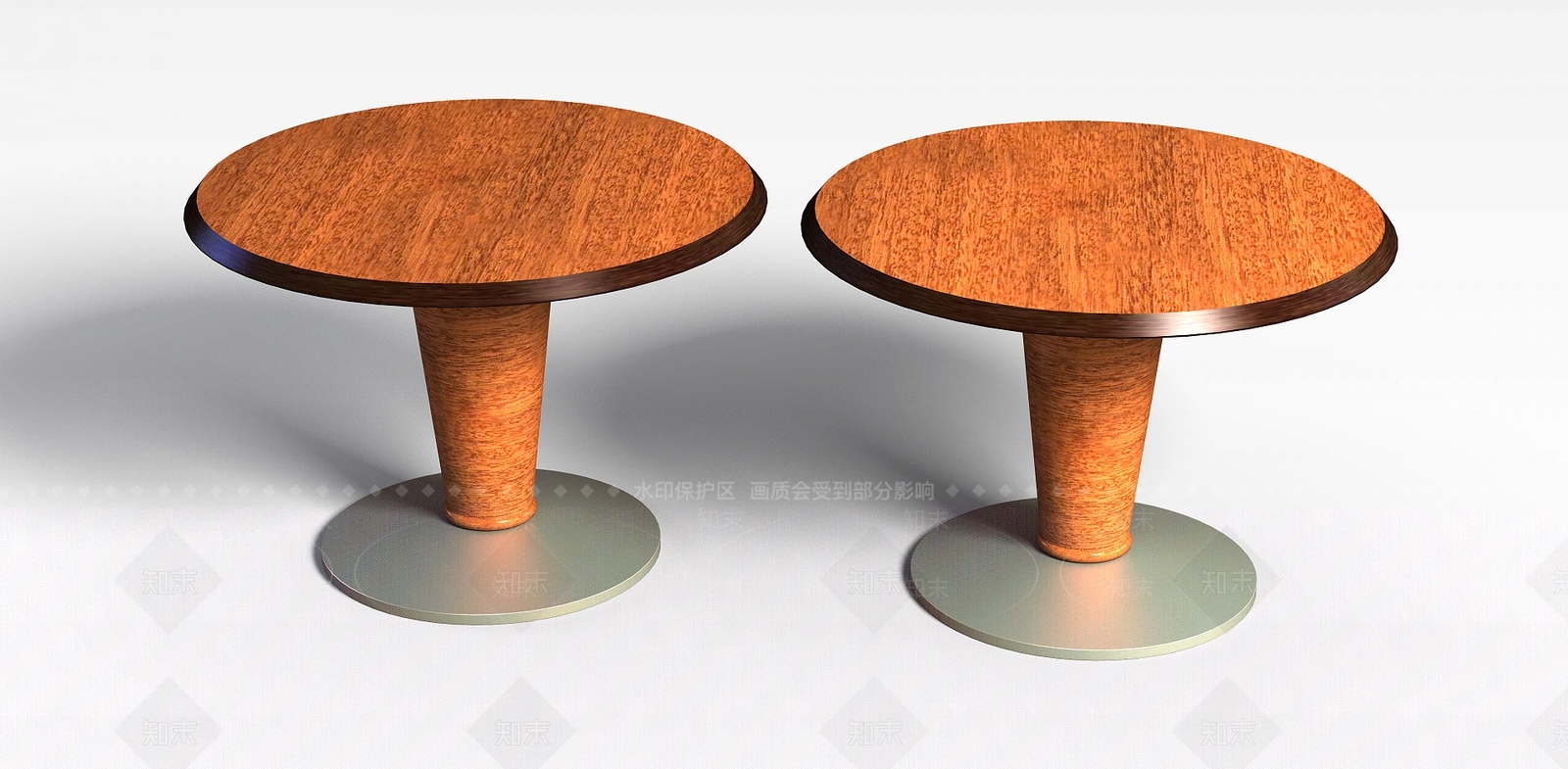 现代咖啡厅实木桌子3D模型下载【ID:1197570088】