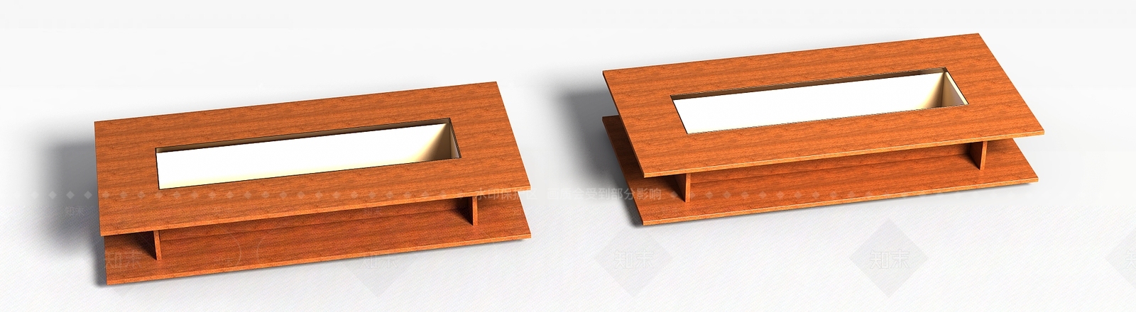 现代实木桌子3D模型下载【ID:1197570635】