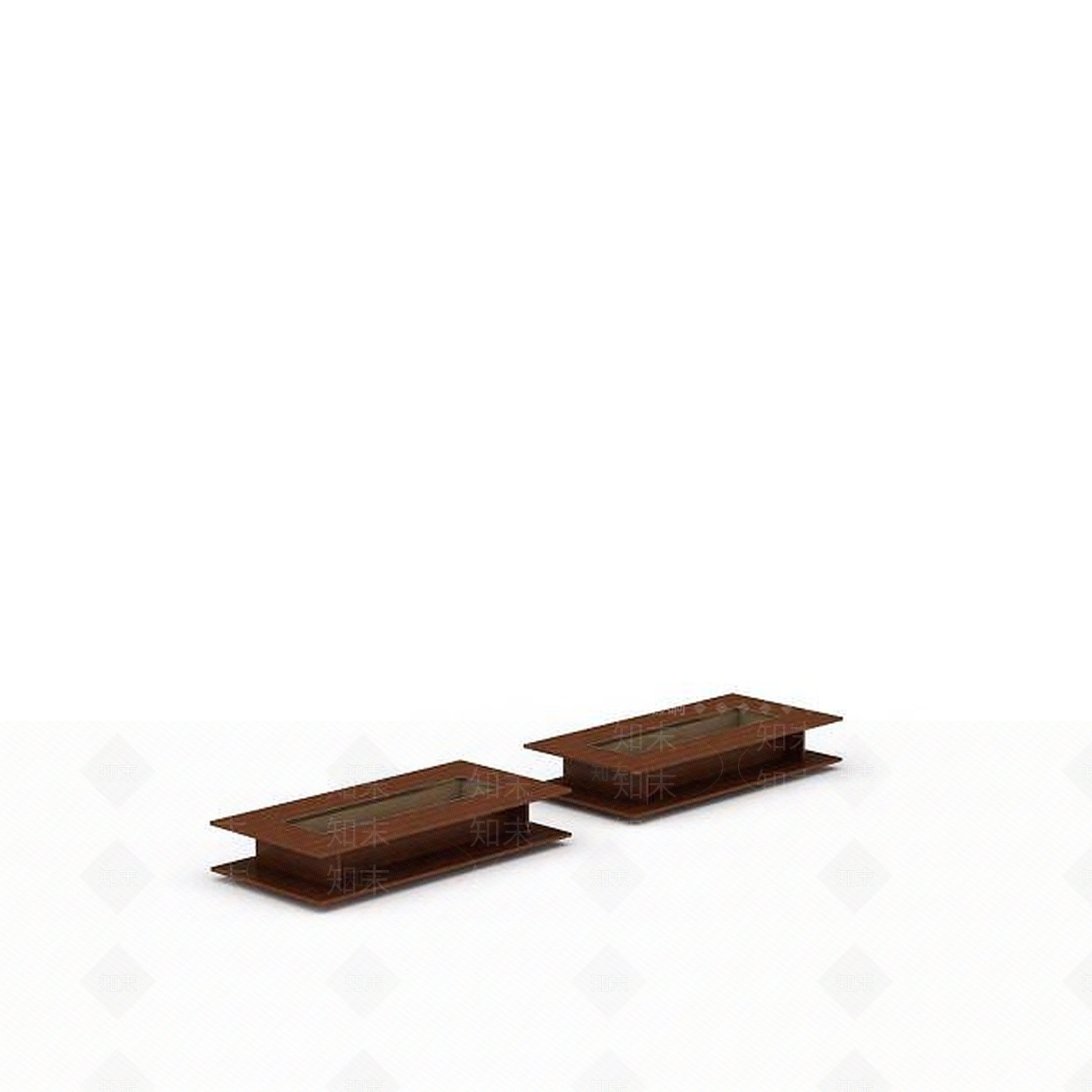 现代实木桌子3D模型下载【ID:1197570635】