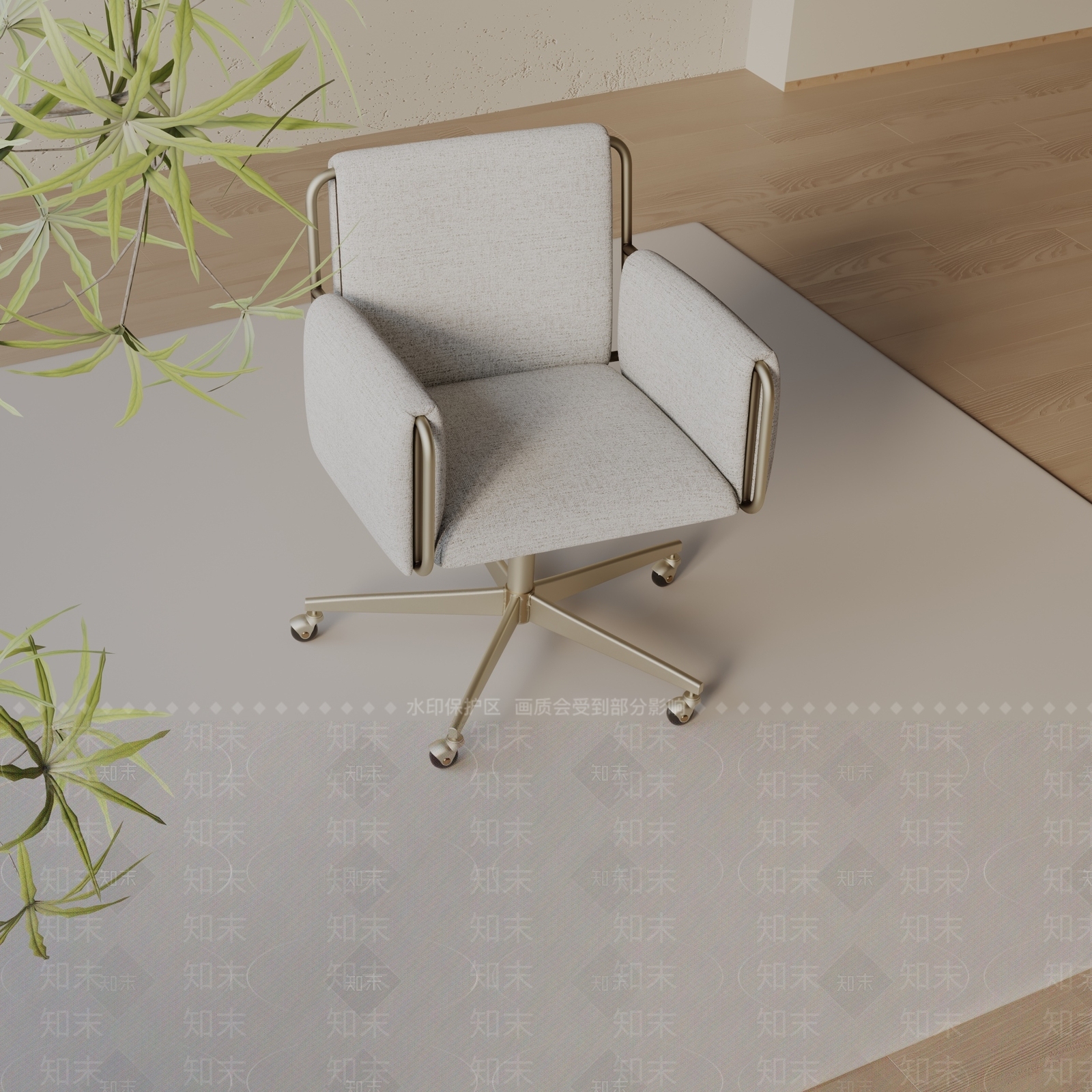 现代办公椅3D模型下载【ID:1197571298】