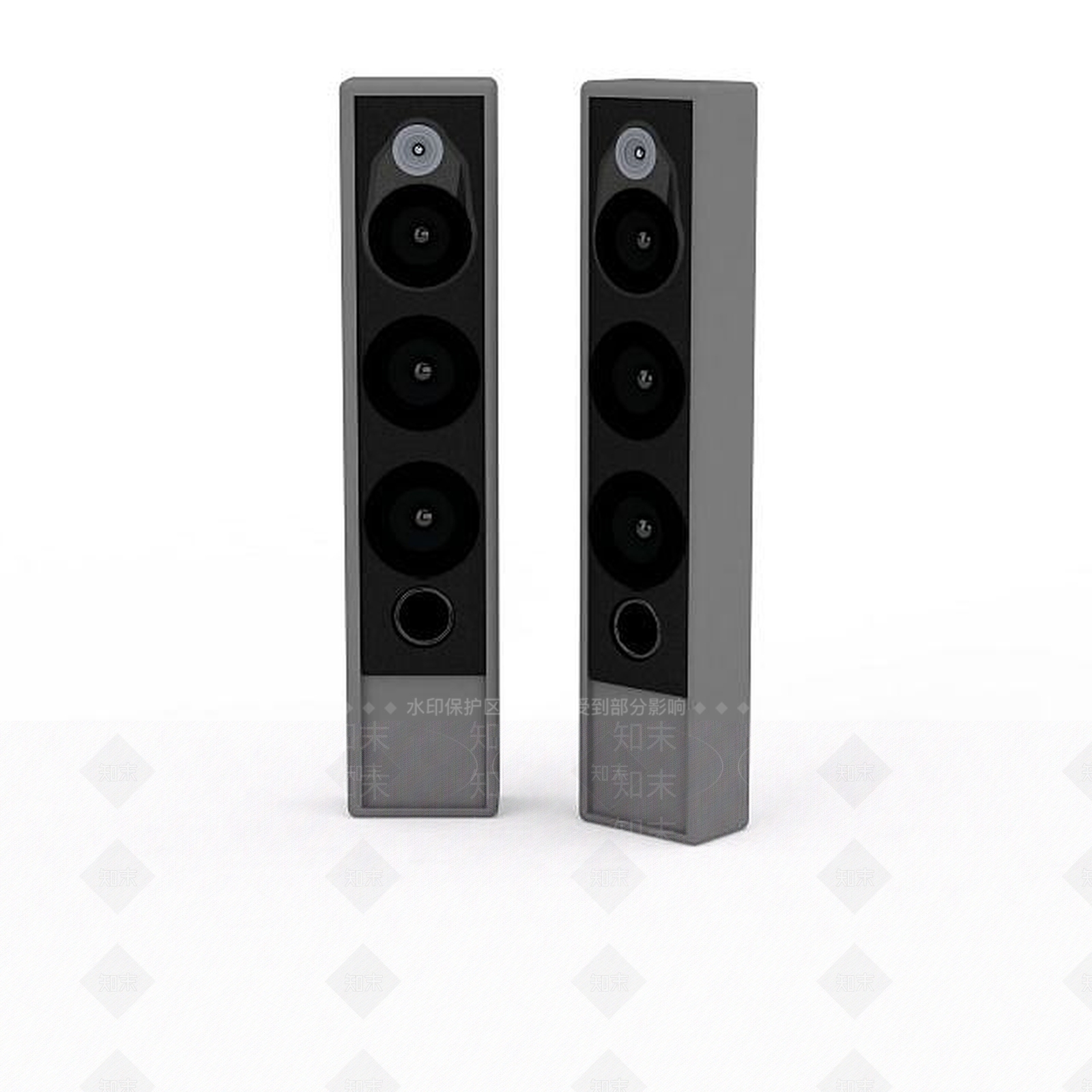 现代音响设备3D模型下载【ID:1197571342】