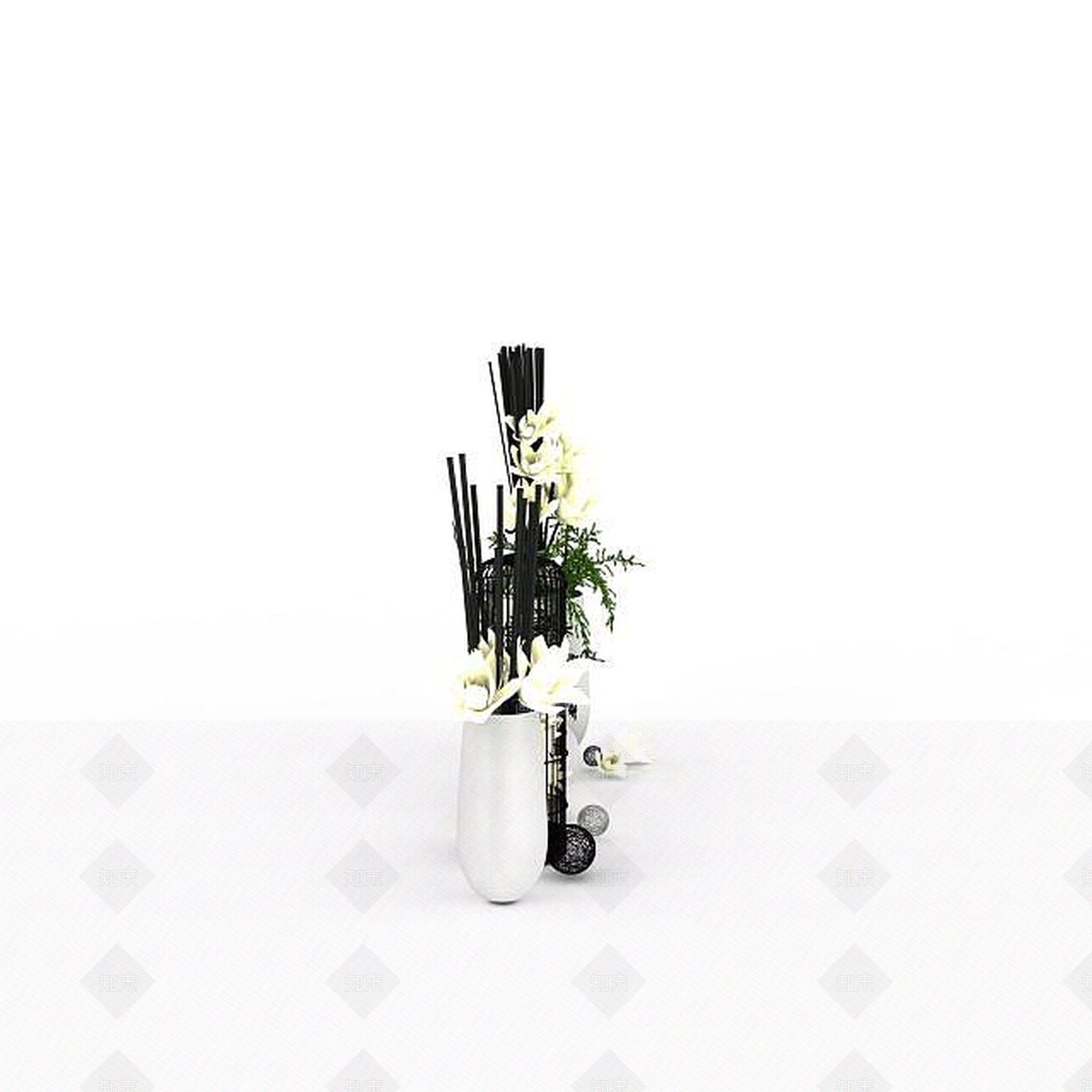 中式陈设品3D模型下载【ID:1197571401】