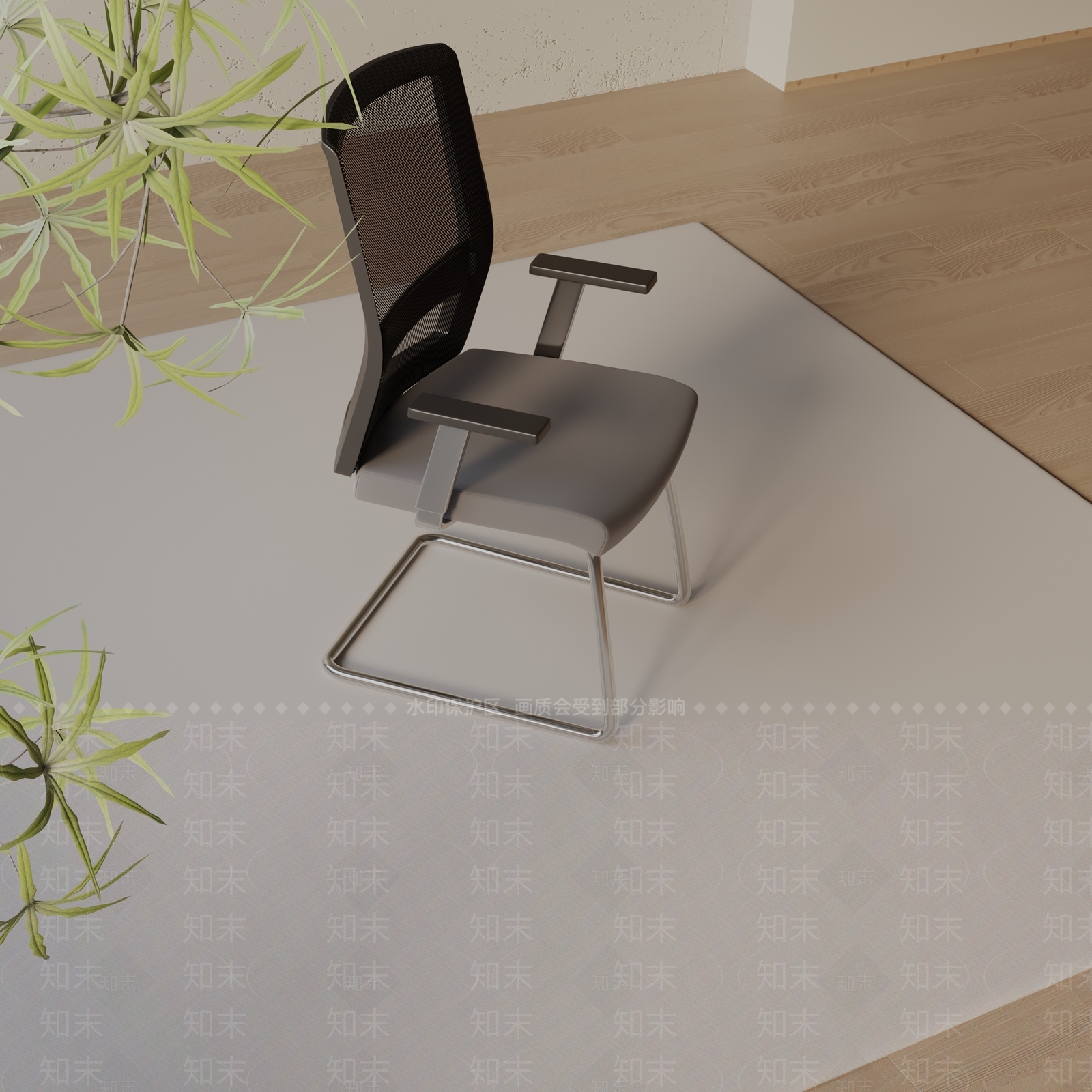 现代办公椅3D模型下载【ID:1197571825】